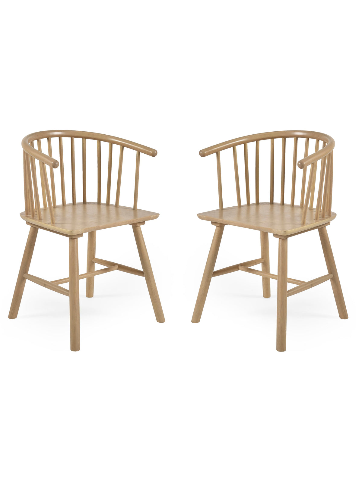 Kaito Oak Dining Chairs (Set of 2)