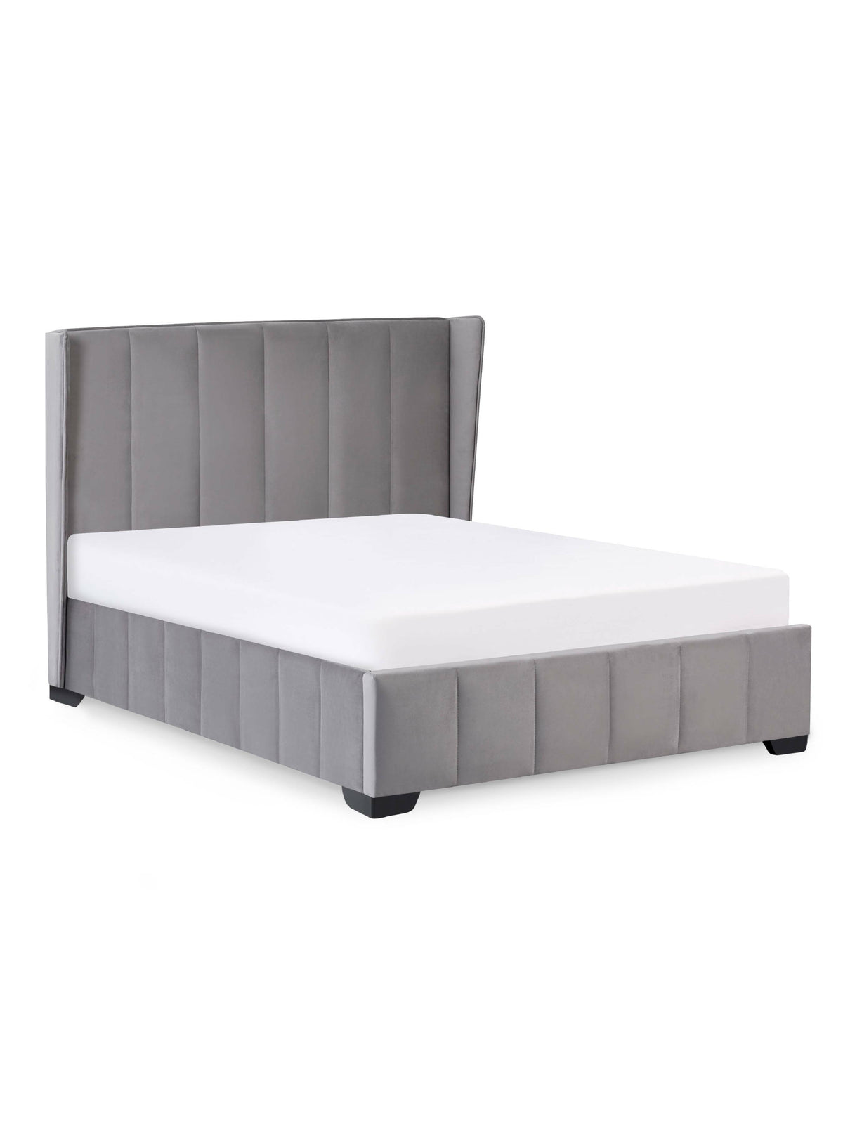 Katie Bed Frame - Grey Velvet