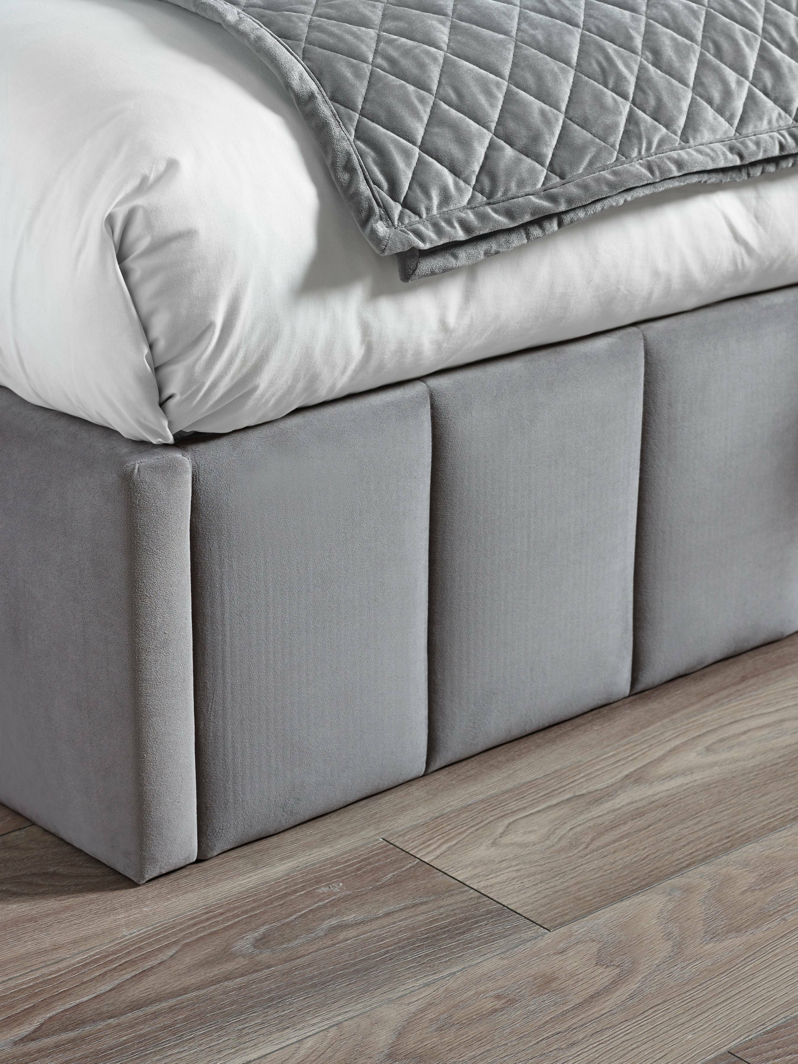 Katie Ottoman Storage Bed Frame - Grey Velvet – Julian Bowen, view 12