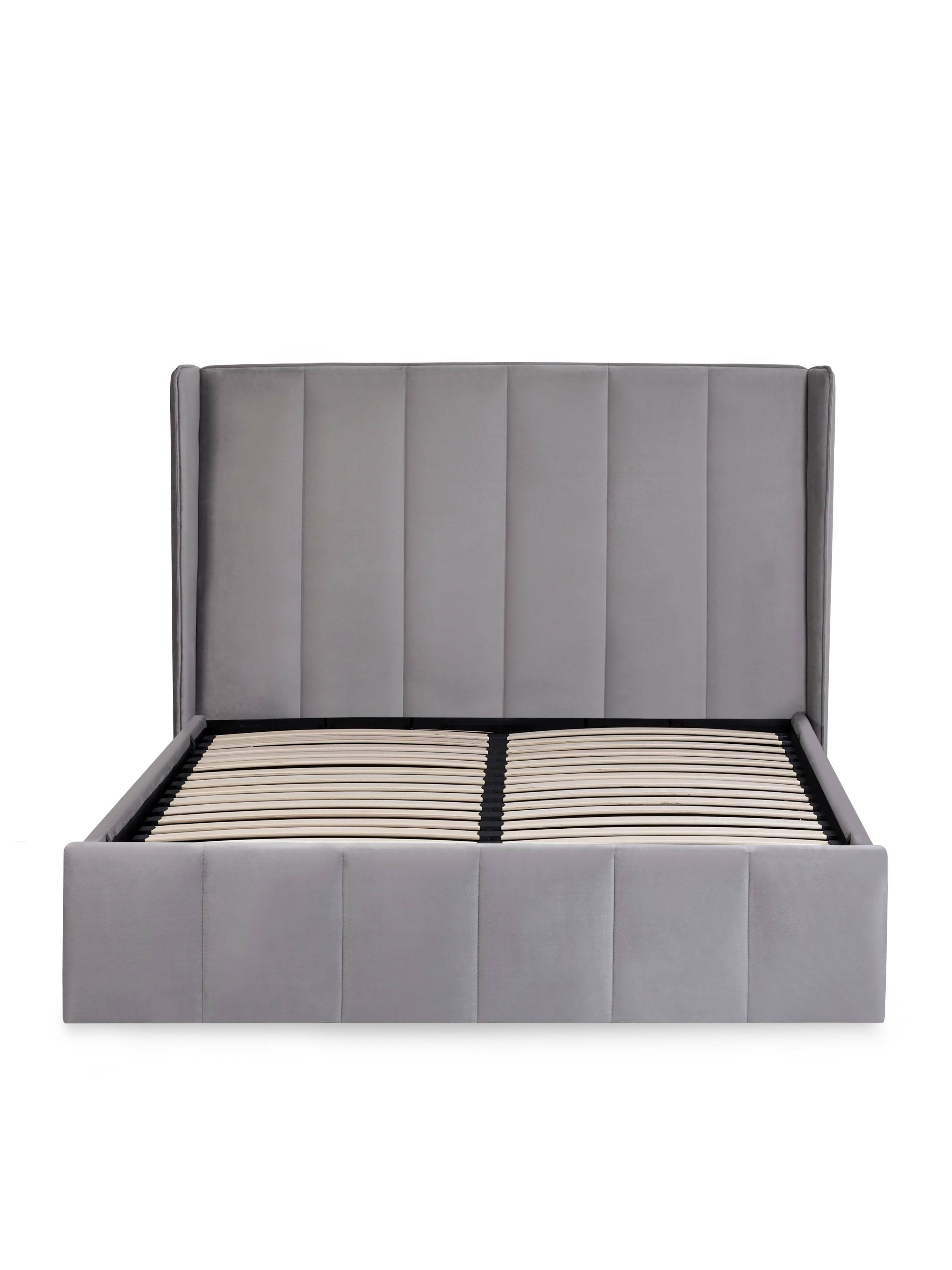 Katie Ottoman Storage Bed Frame - Grey Velvet – Julian Bowen, view 20