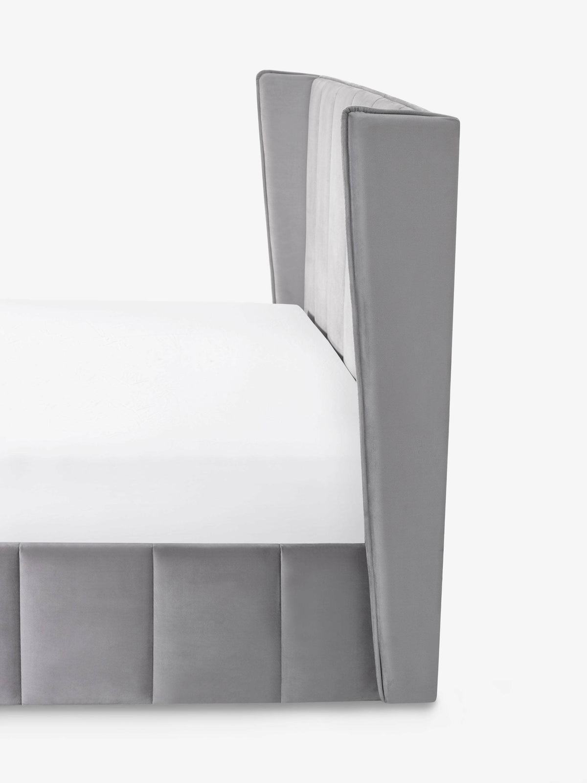 Katie Ottoman Storage Bed Frame - Grey Velvet