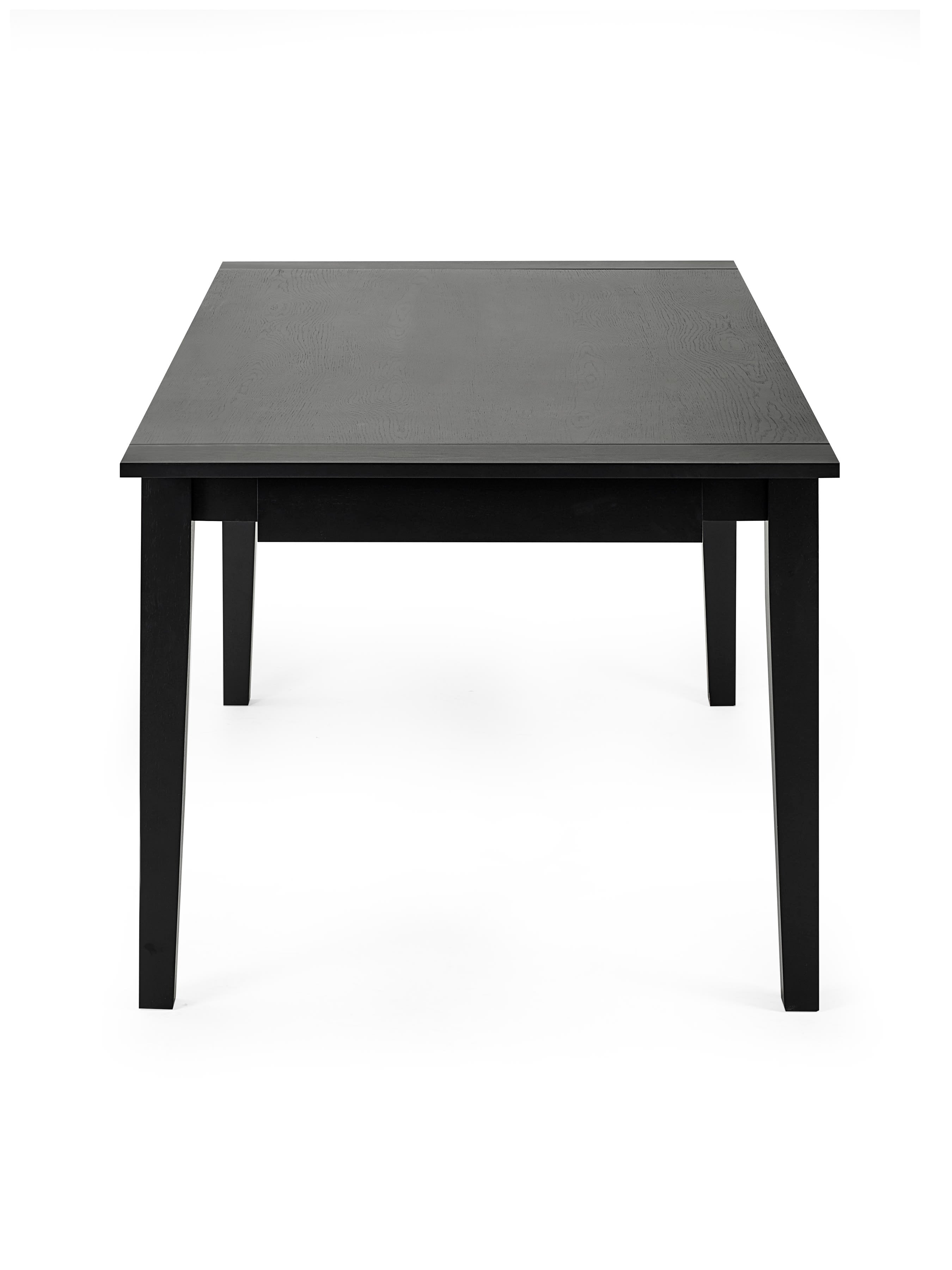 Knoxley Black Oak Rectangular 173-251cm Extending Dining Table – Black Oak Effect