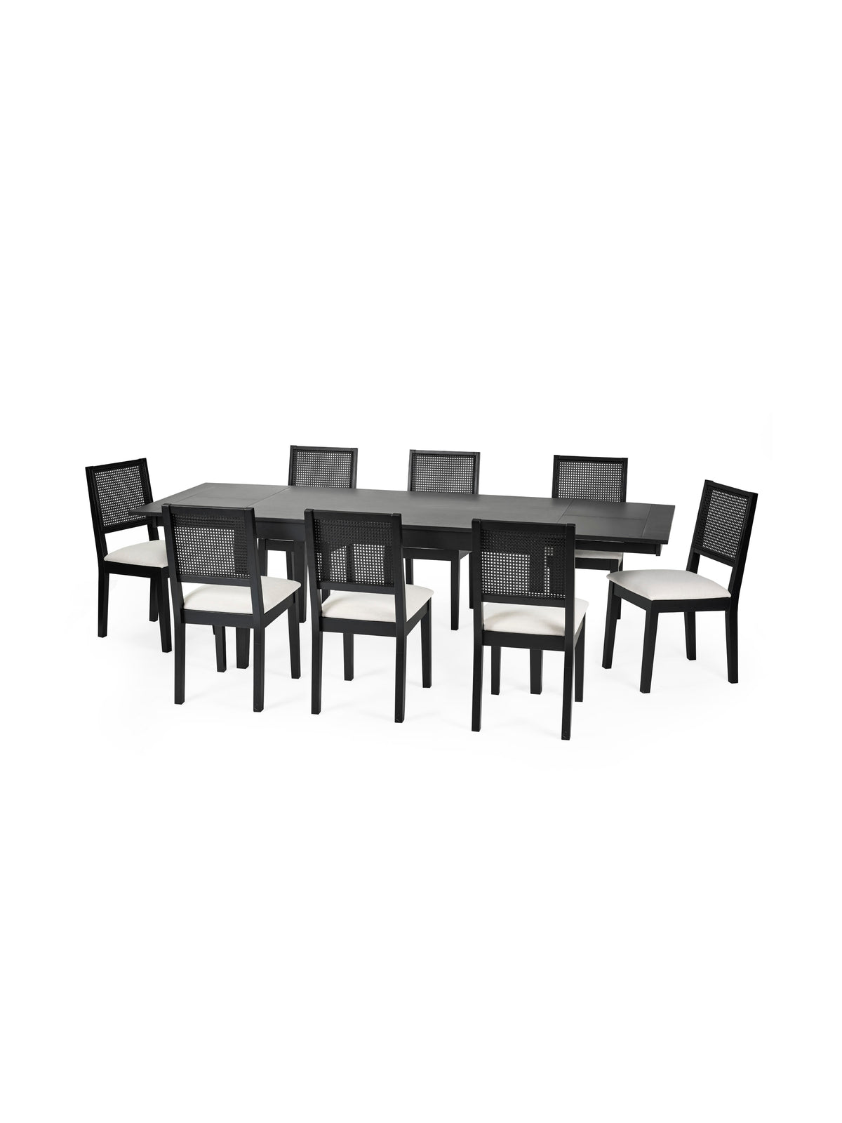Knoxley Black Oak Rectangular 173-251cm Extending Dining Table – Black Oak Effect