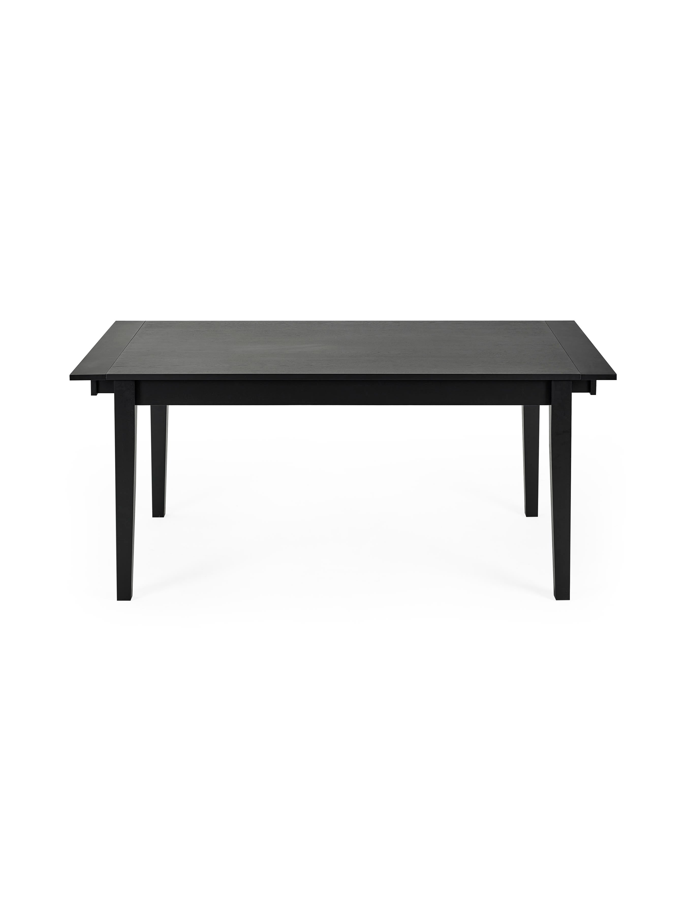 Knoxley Black Oak Rectangular 173-251cm Extending Dining Table – Black Oak Effect