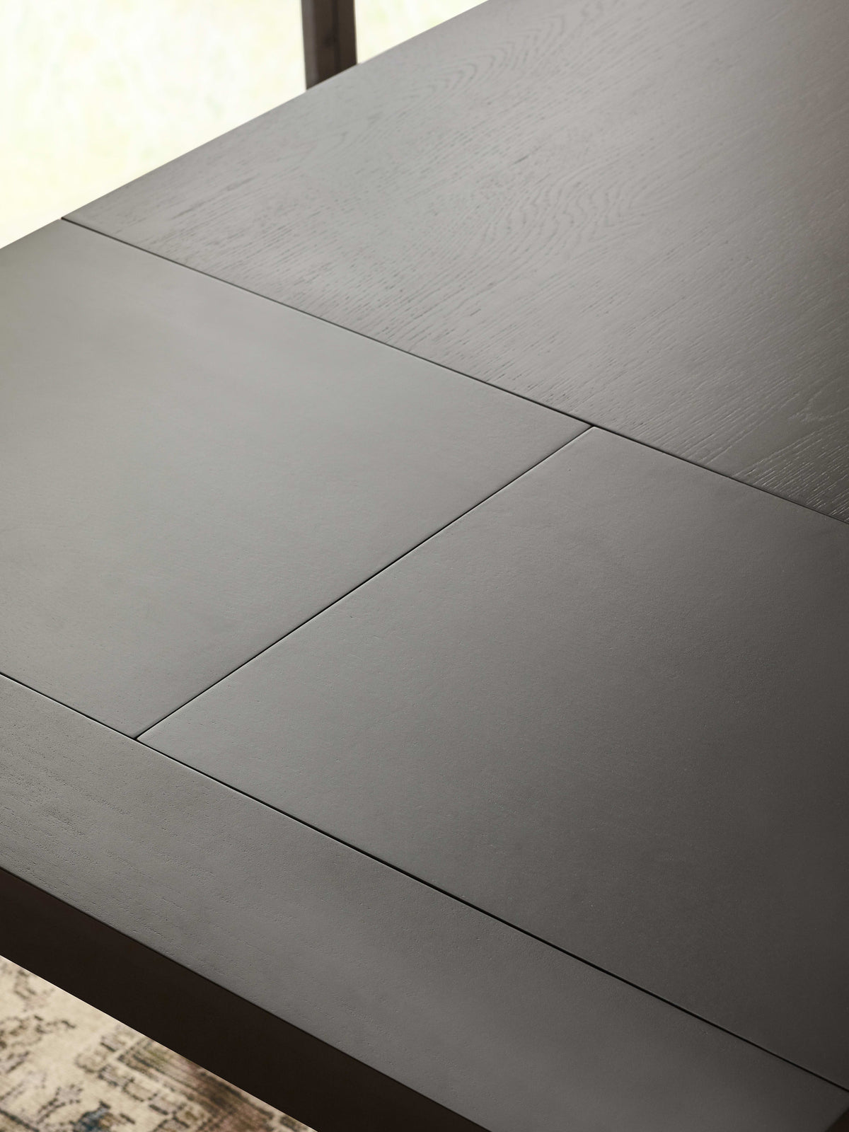 Knoxley Black Oak Rectangular 173-251cm Extending Dining Table – Black Oak Effect