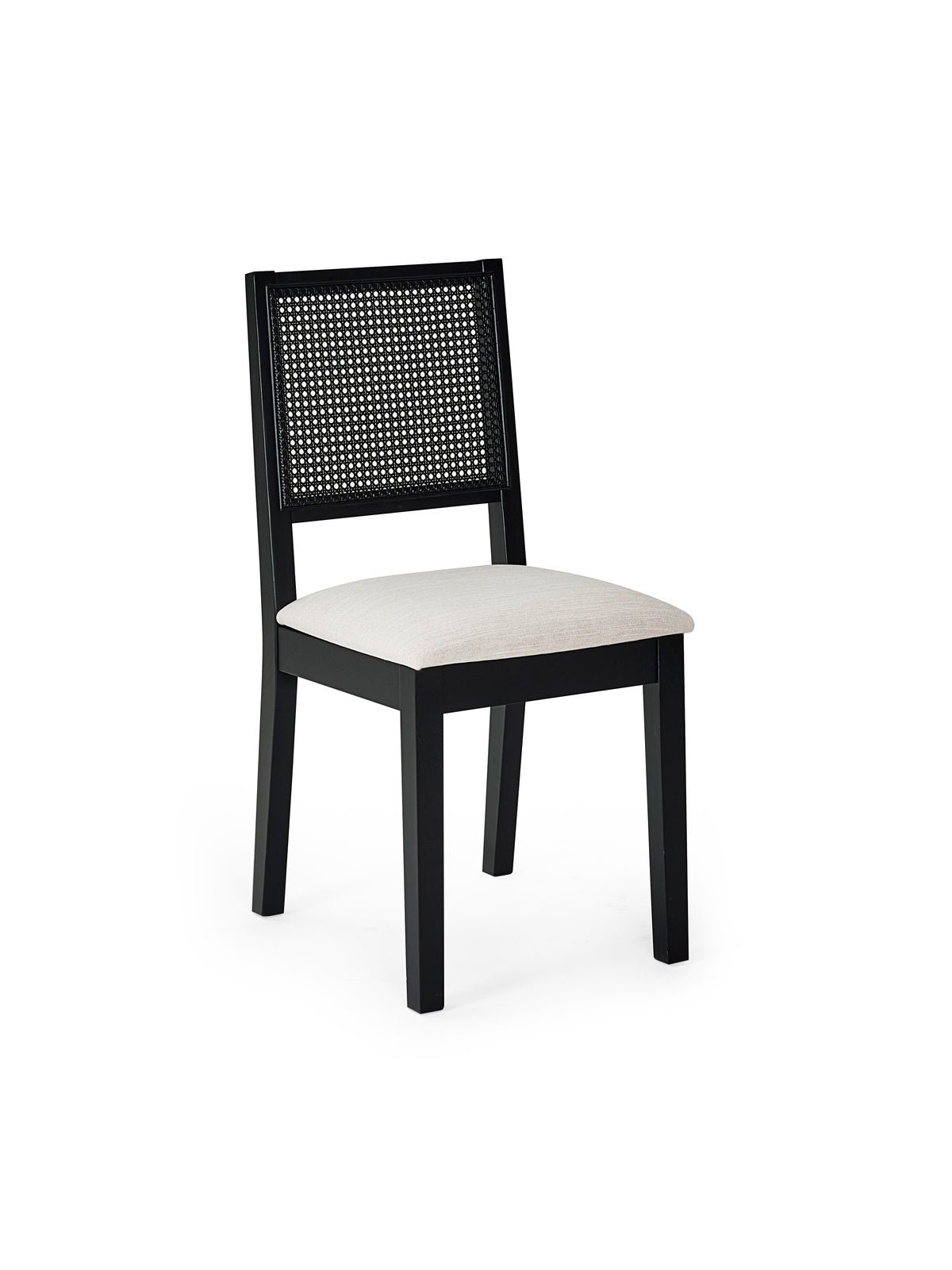 Knoxley Set of 2 Black Oak Rattan Back Dining Chairs – Black Oak Effect