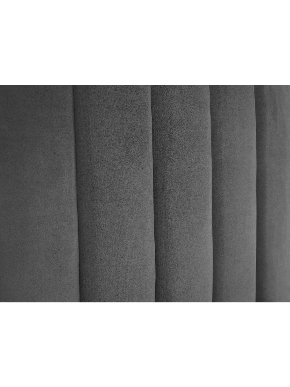 Langham Scalloped Headboard Storage Bed - Grey