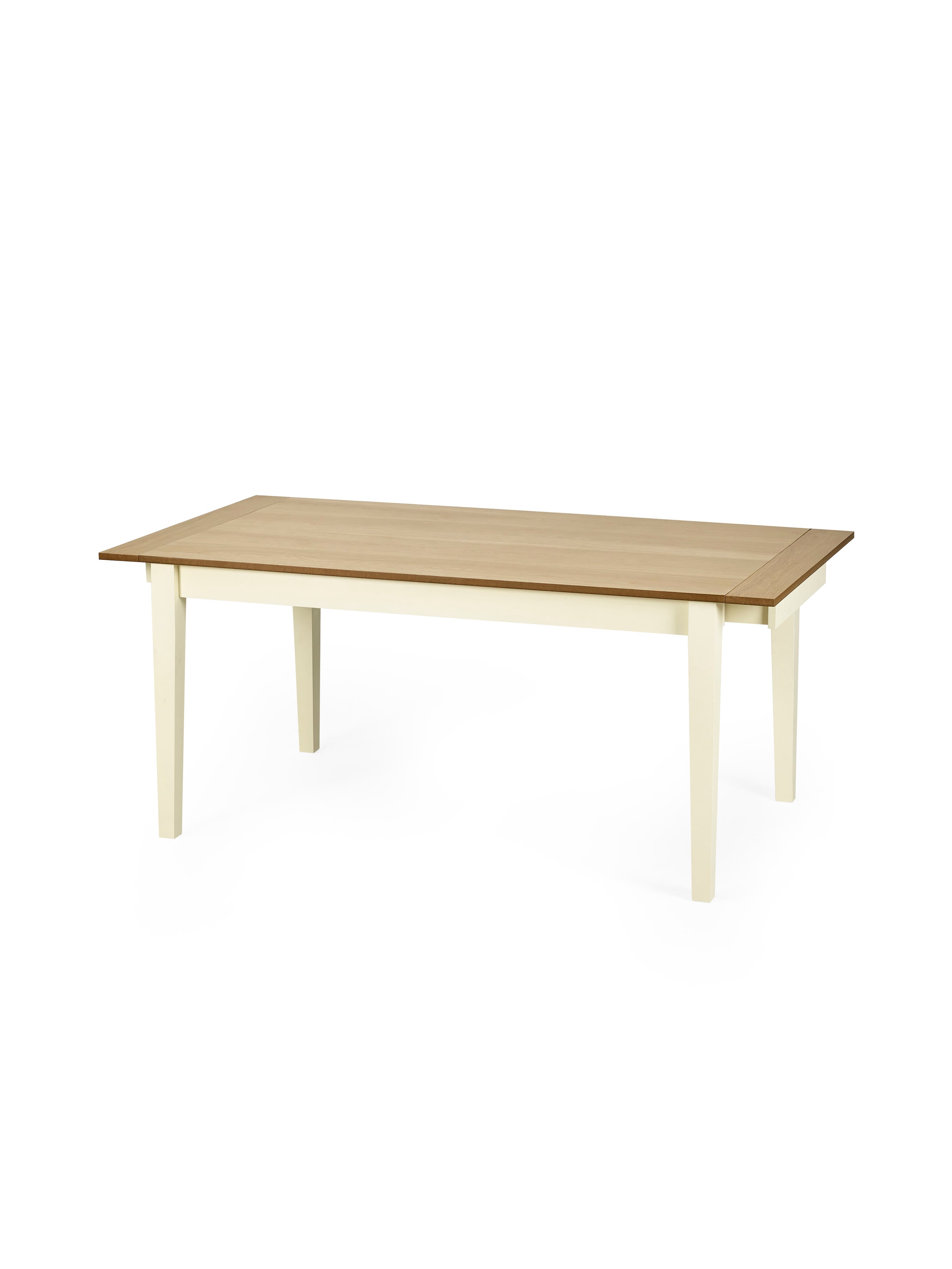 Larissa Natural Oak Effect 173–251cm Extending Dining Table – Ivory and Natural Oak