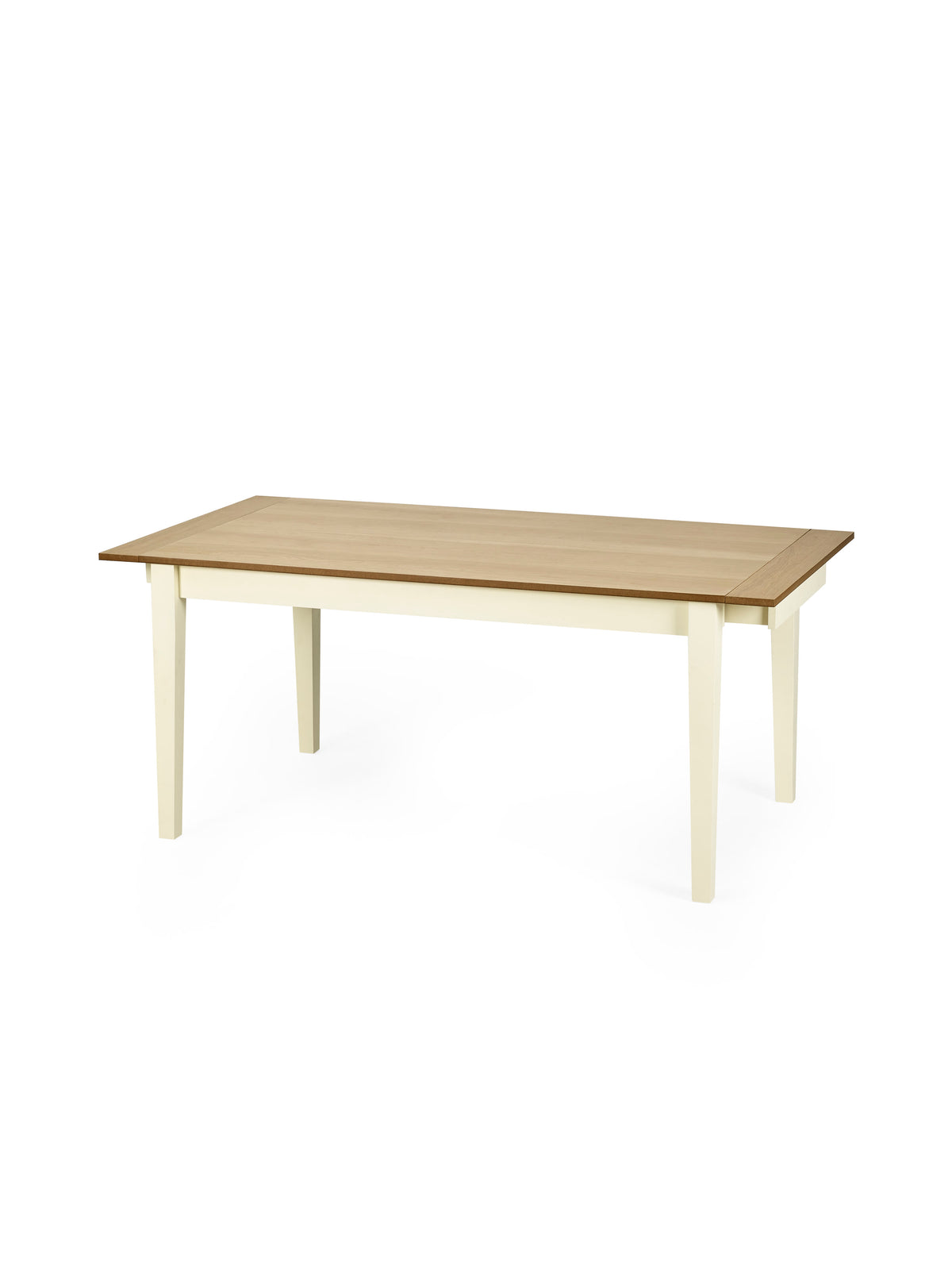 Larissa Natural Oak Effect 173–251cm Extending Dining Table – Ivory and Natural Oak