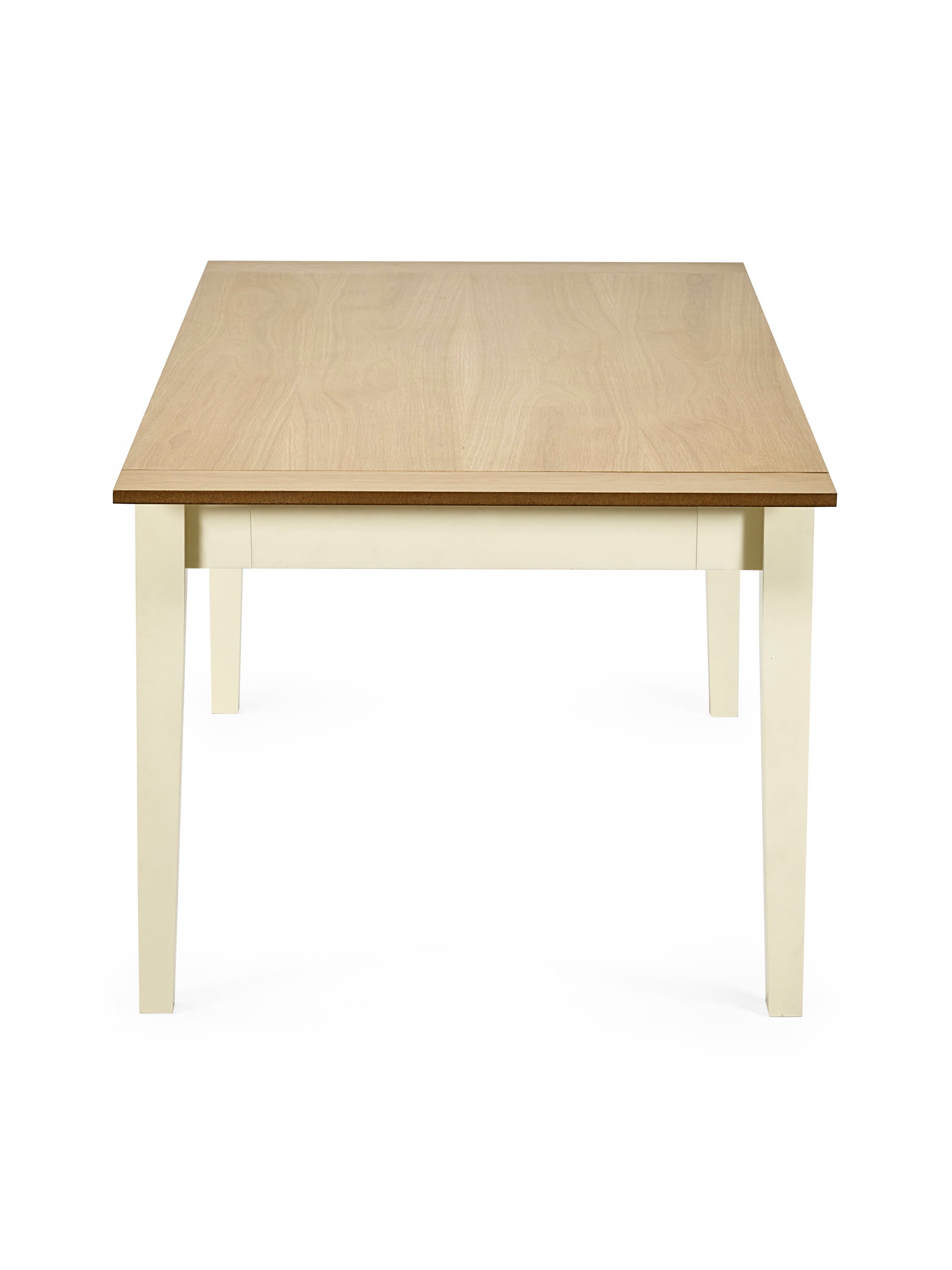 Larissa Natural Oak Effect 173–251cm Extending Dining Table – Ivory and Natural Oak