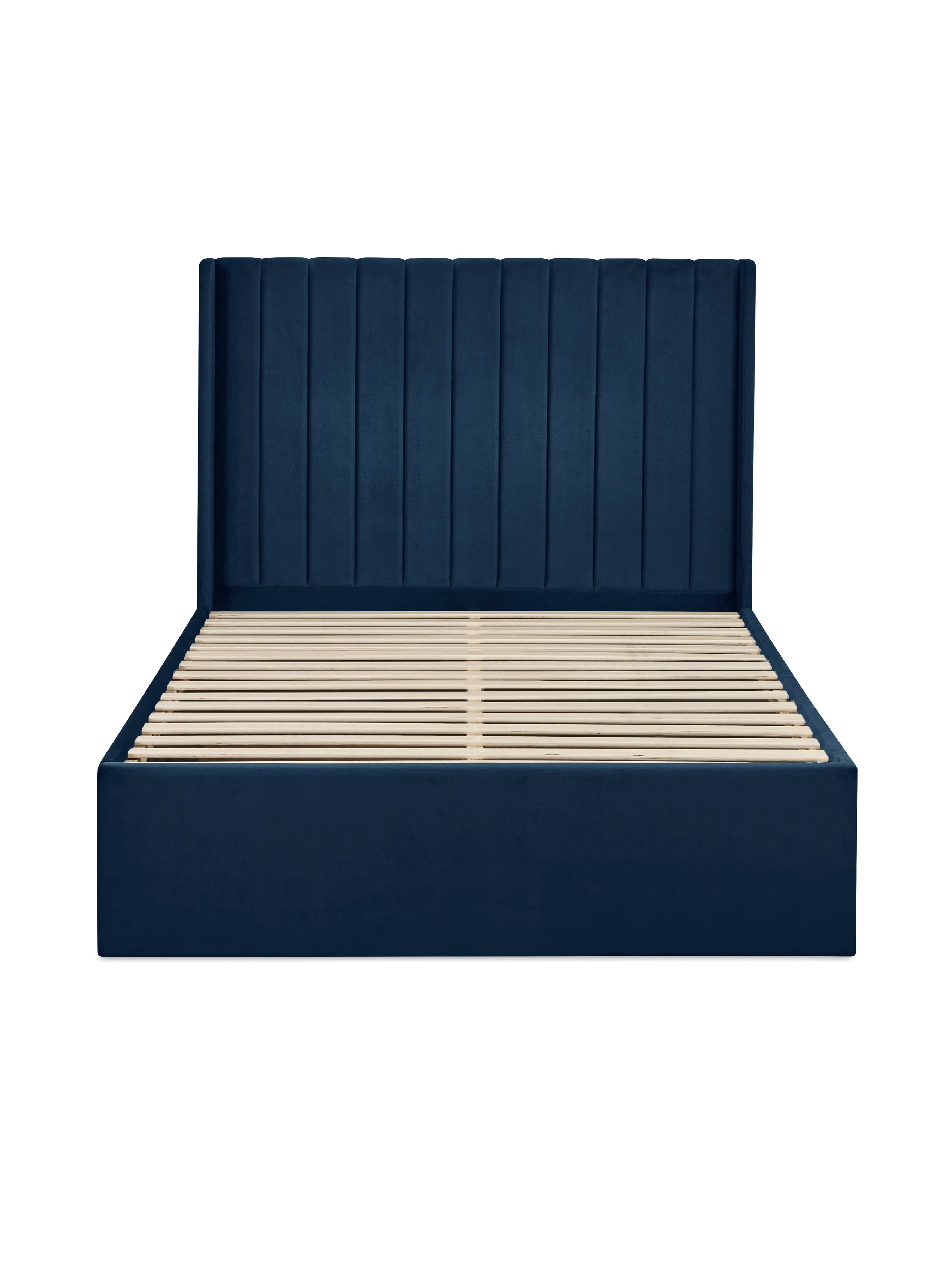 Leila Royal Blue Dual Storage Door Bed – Royal Blue Velvet