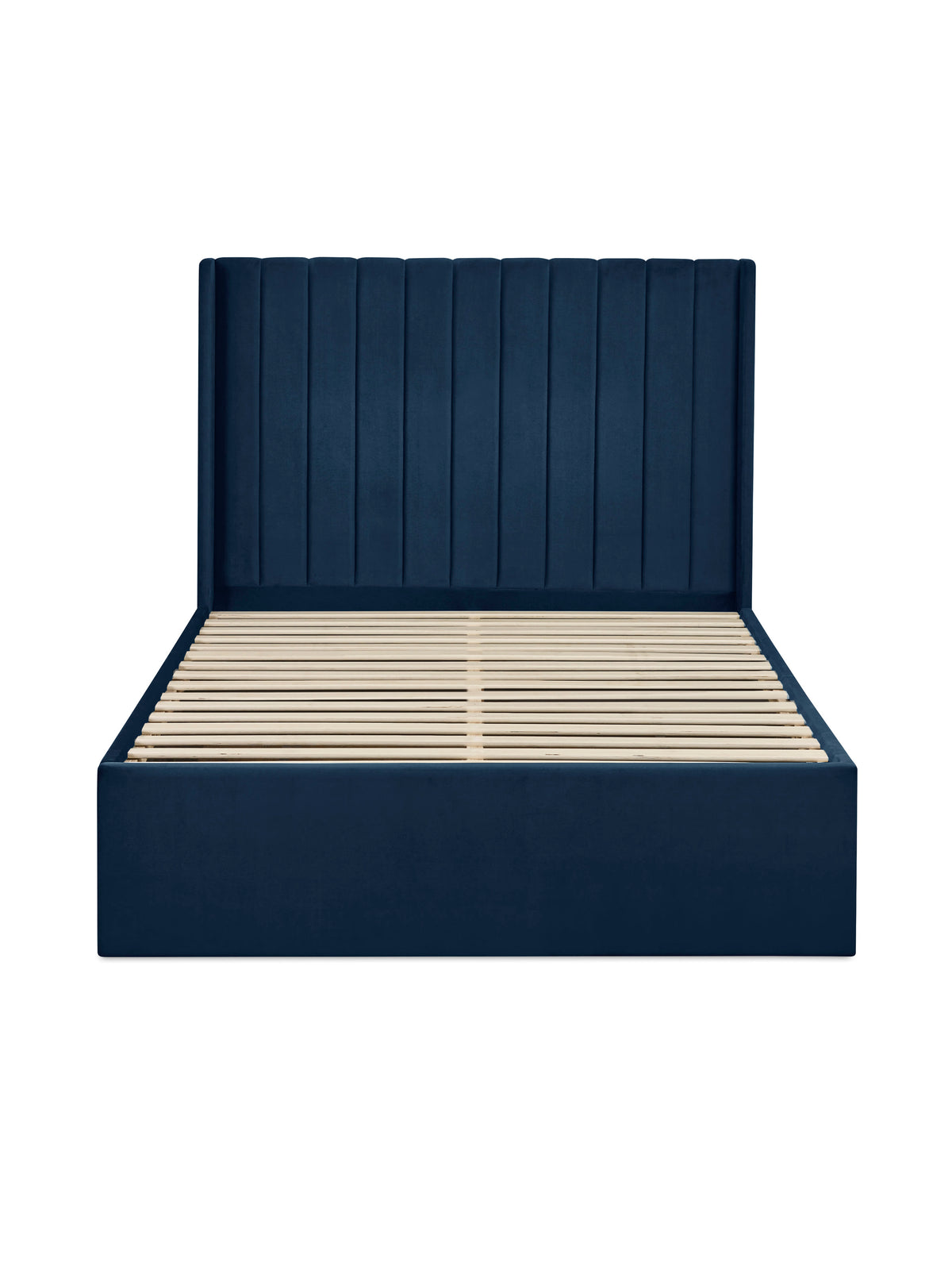 Leila Royal Blue Dual Storage Door Bed – Royal Blue Velvet