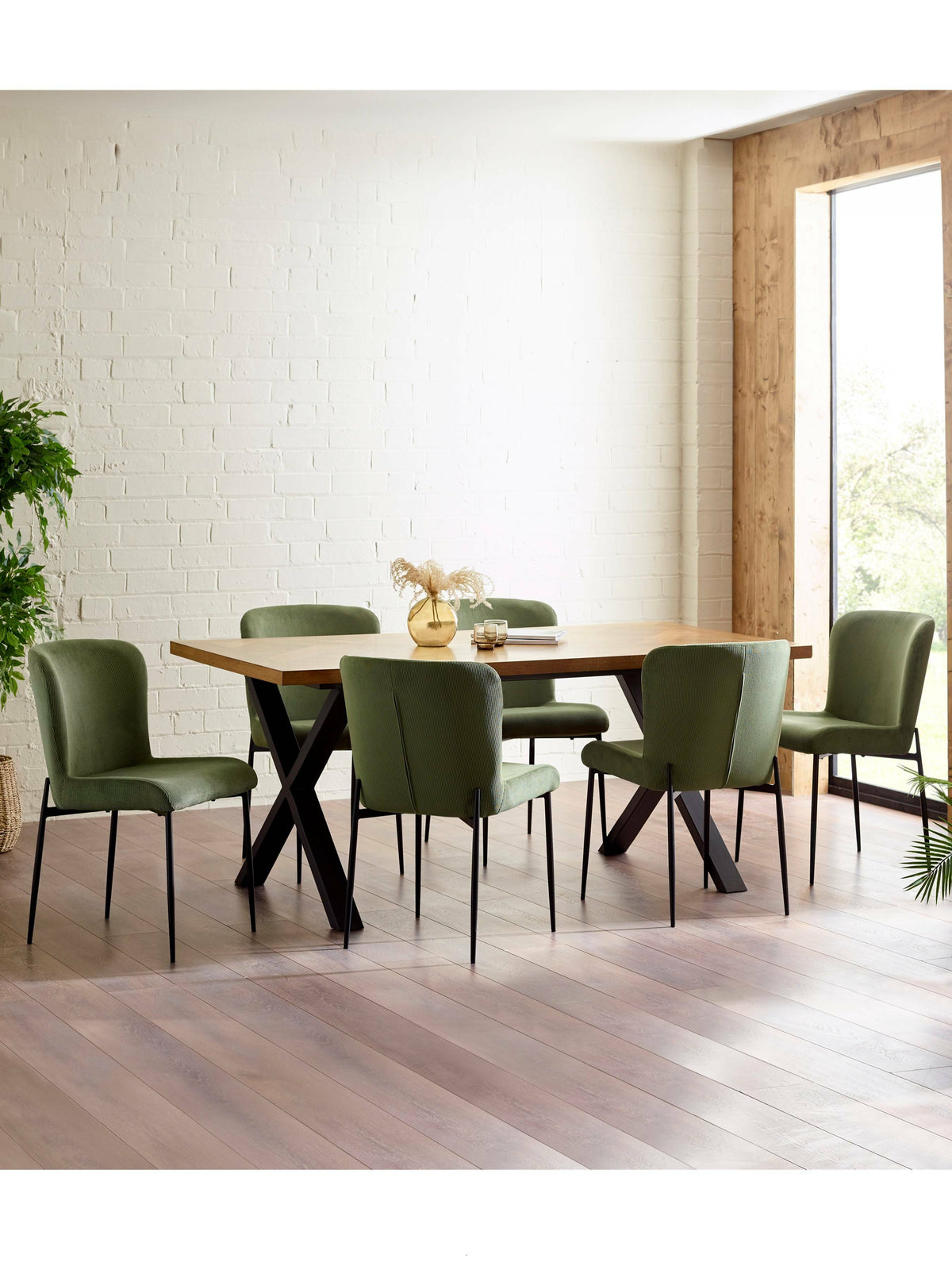 Leonie Dining Chairs - Green (Set of 2)