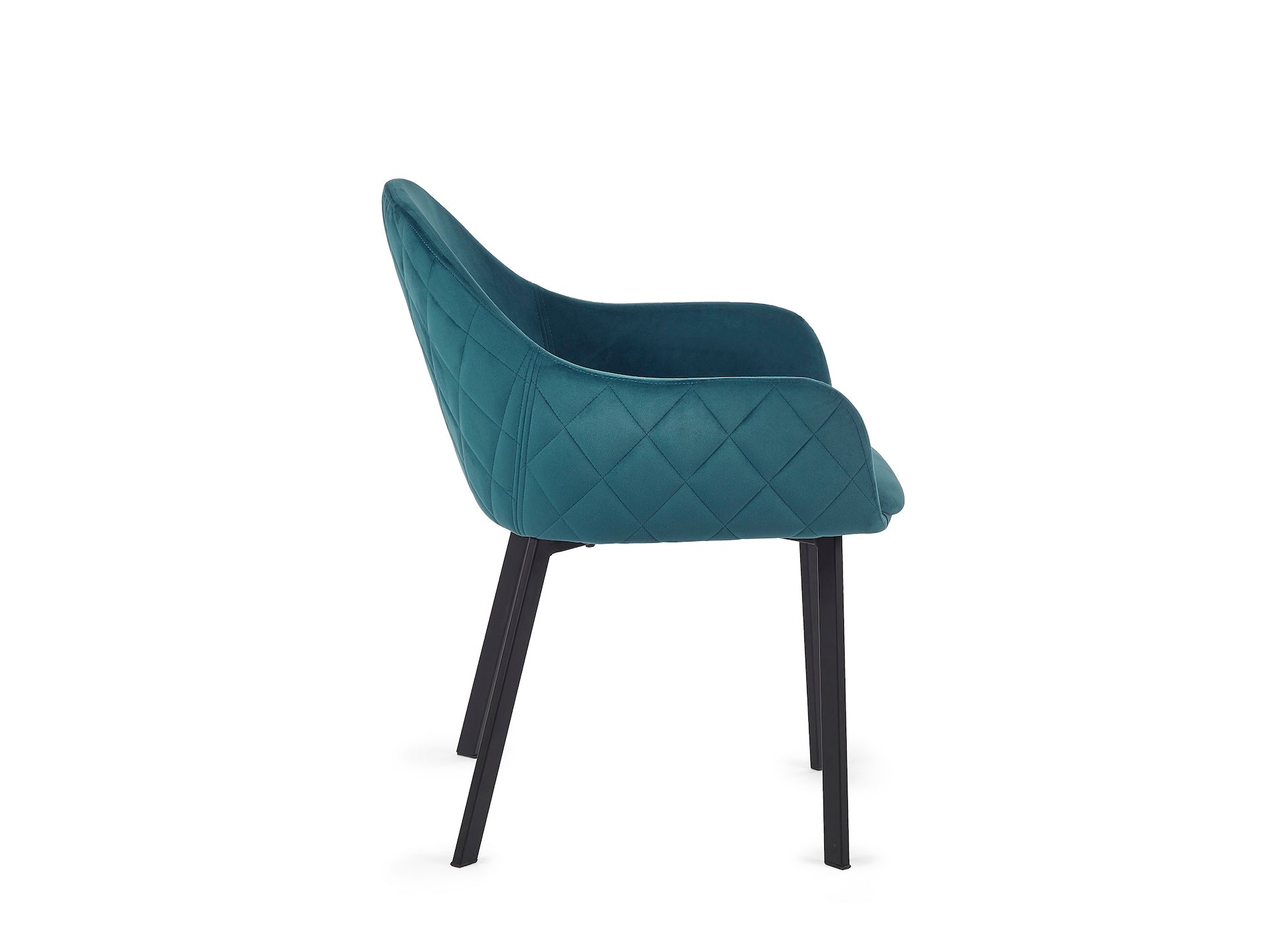 Lima Dining Chairs - Teal Velvet (Set Of 2) – Julian Bowen, view 4