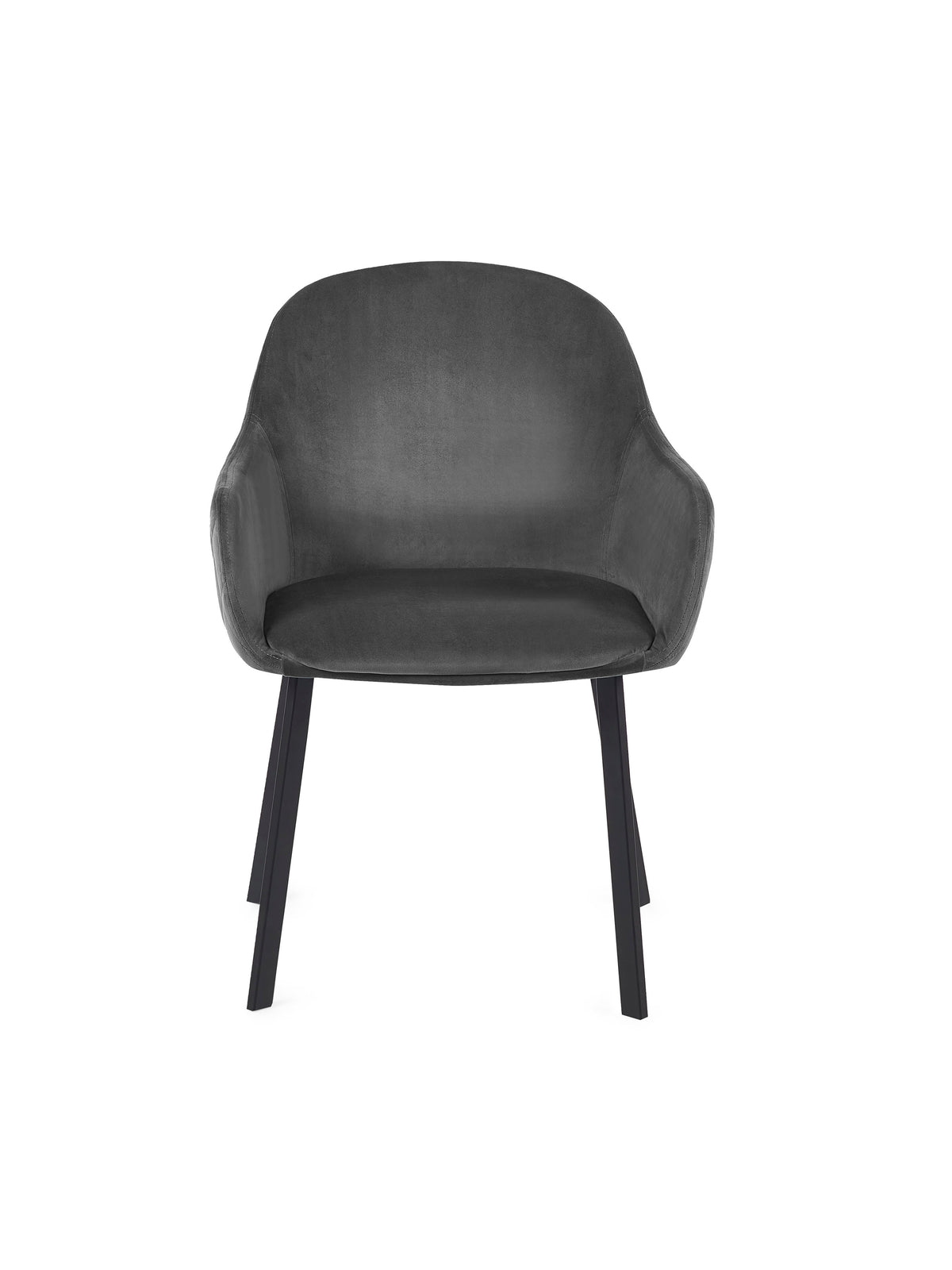 Lima Grey Velvet Dining Chairs (Set of 2)