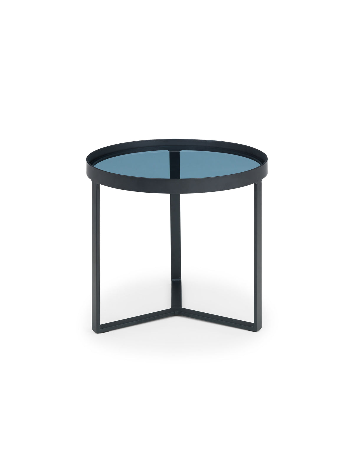 Loft Lamp Table - Smoked Glass