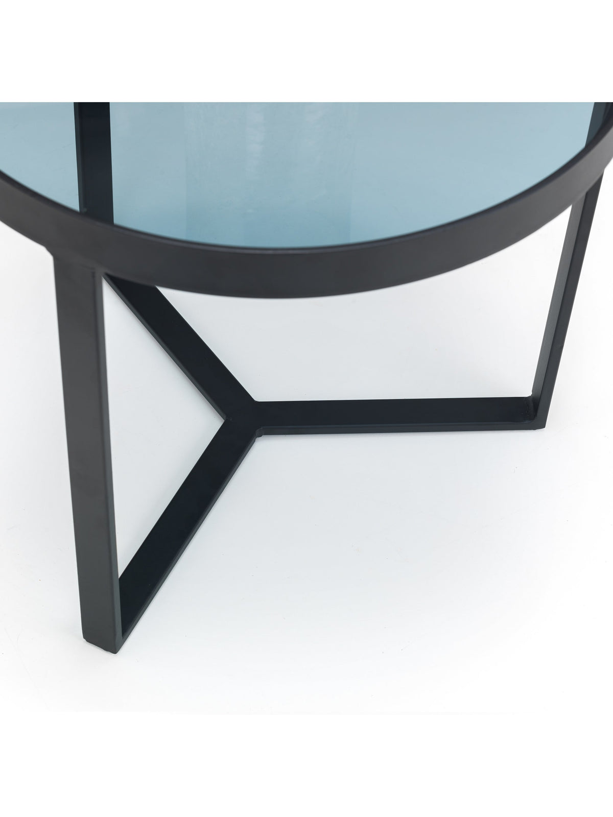 Loft Lamp Table - Smoked Glass