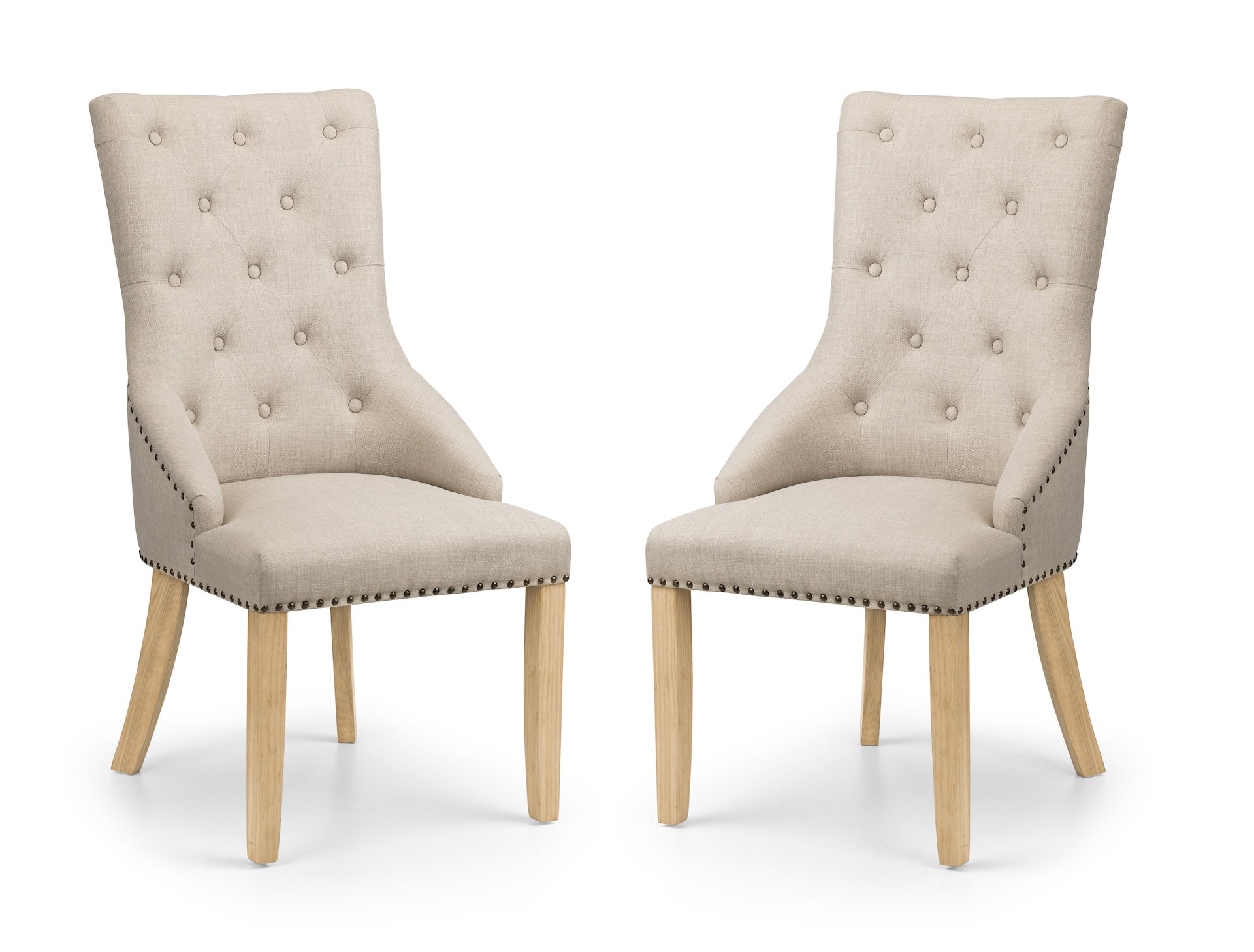 Loire Button Back Chairs (Set of 2) – Julian Bowen