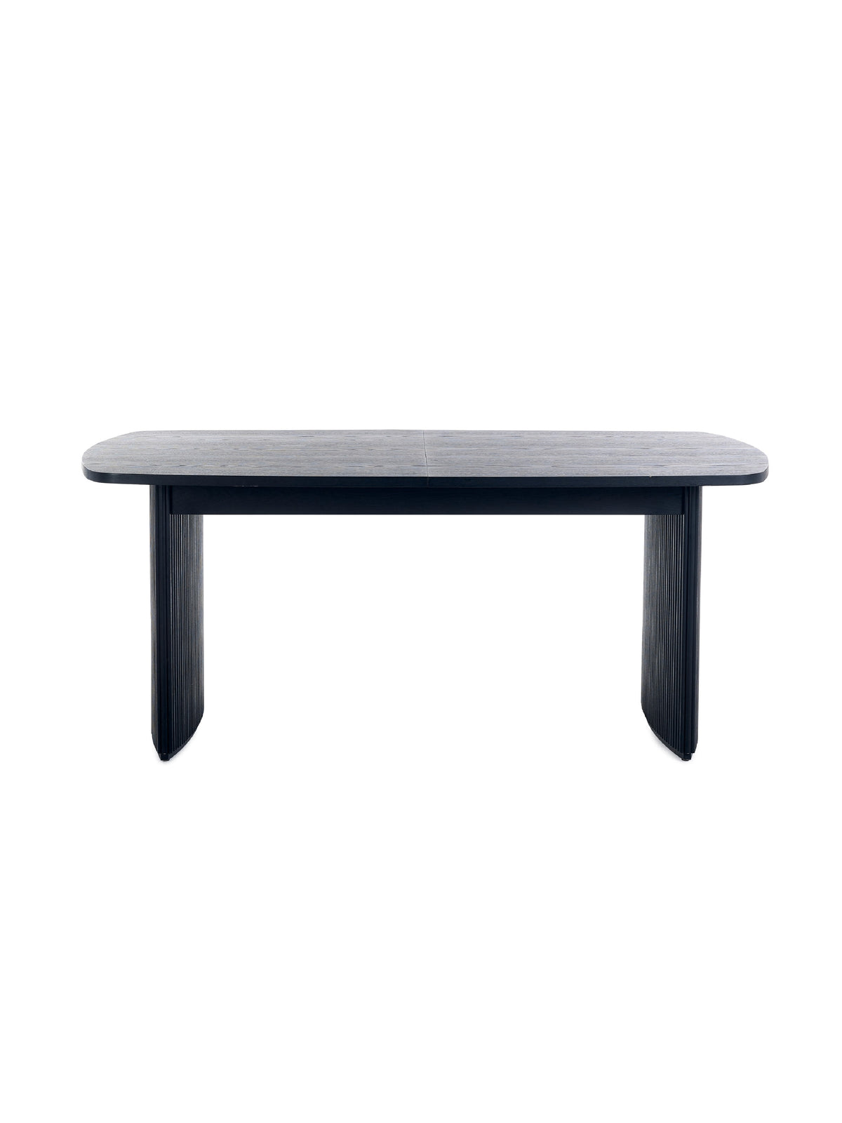 Louis Fluted Extending Dining Table - Black