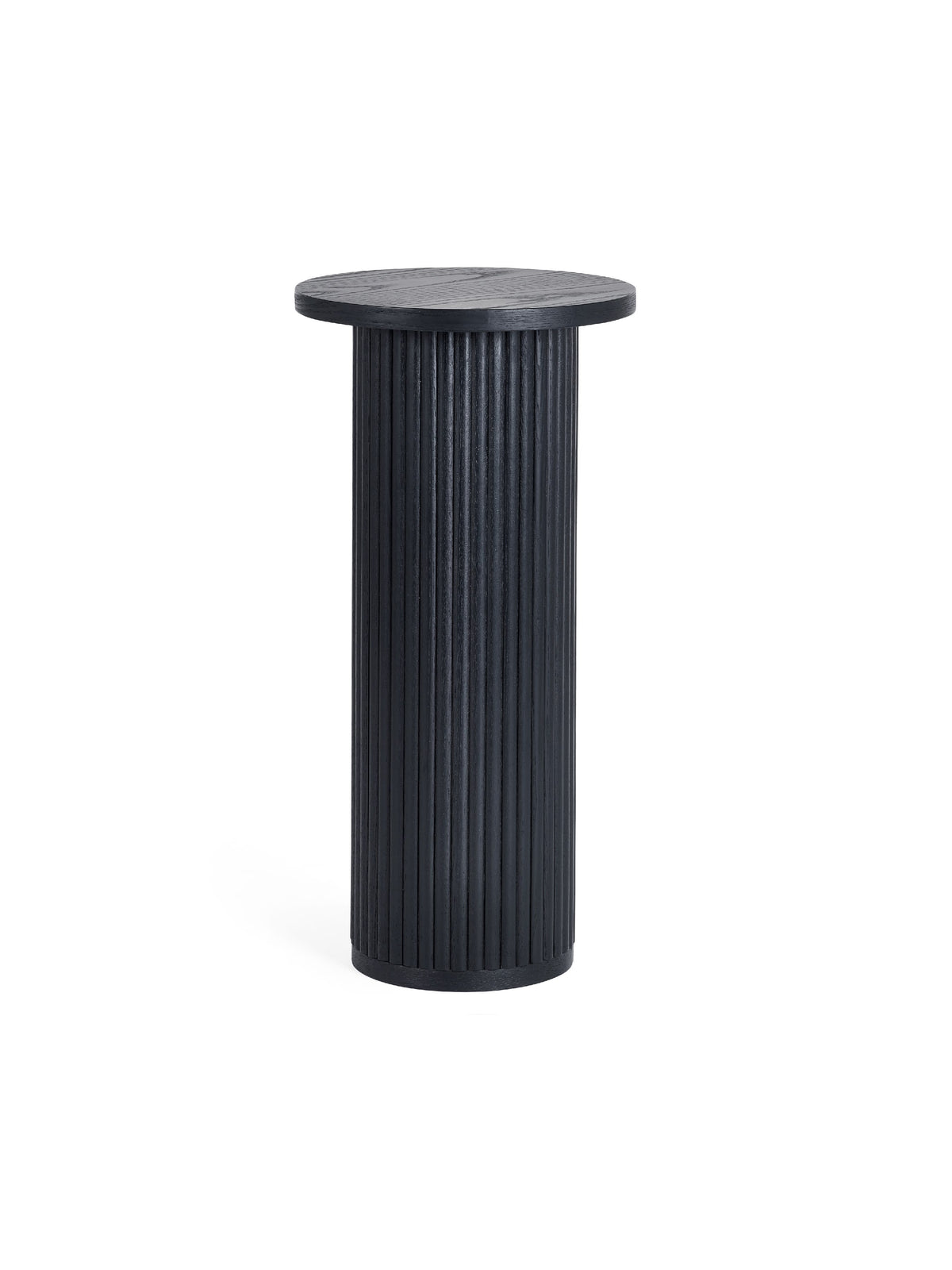 Louis Fluted Drinks Table - Black