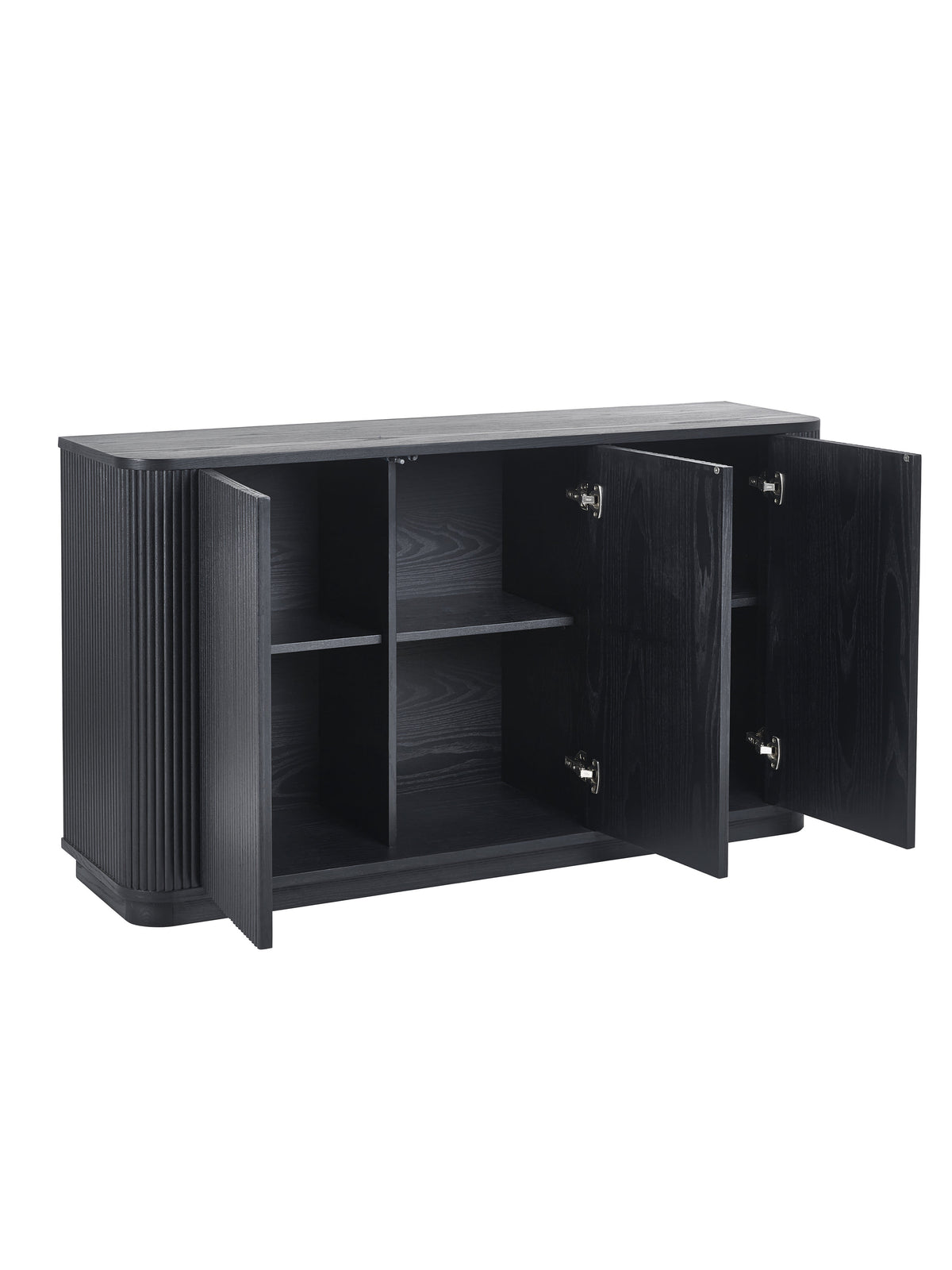 Louis Fluted Sideboard - Black