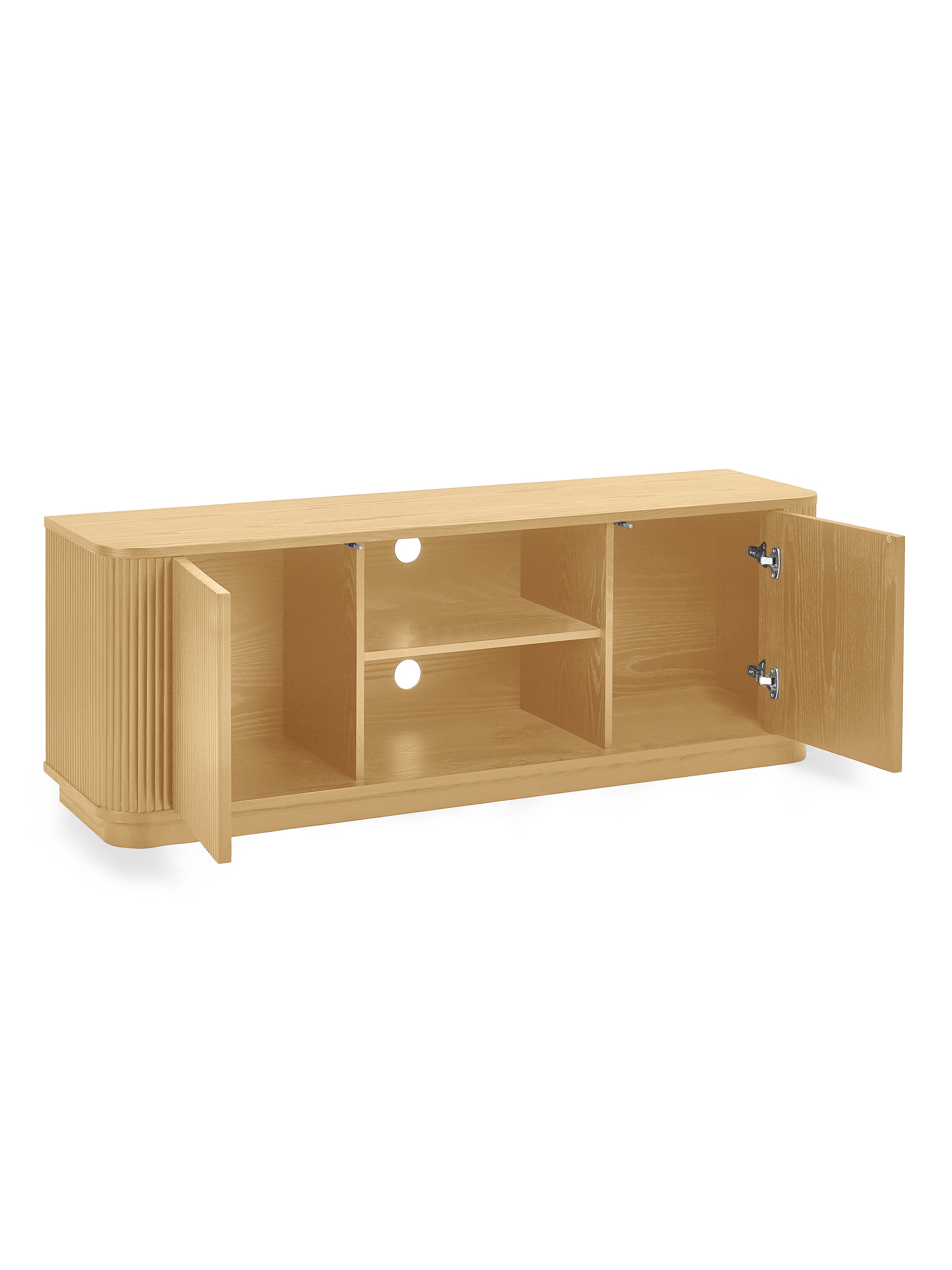 Louis Light Oak Effect Fluted TV Unit
