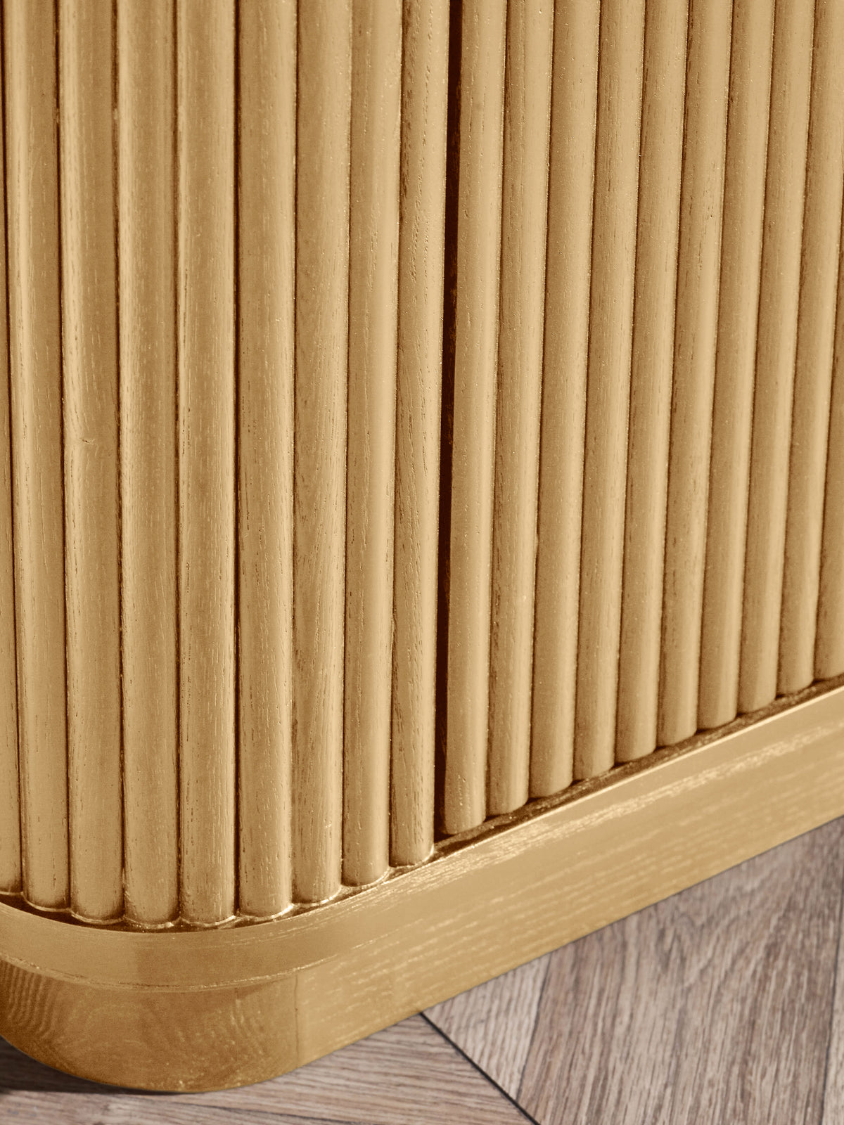 Louis Light Oak Effect Fluted TV Unit