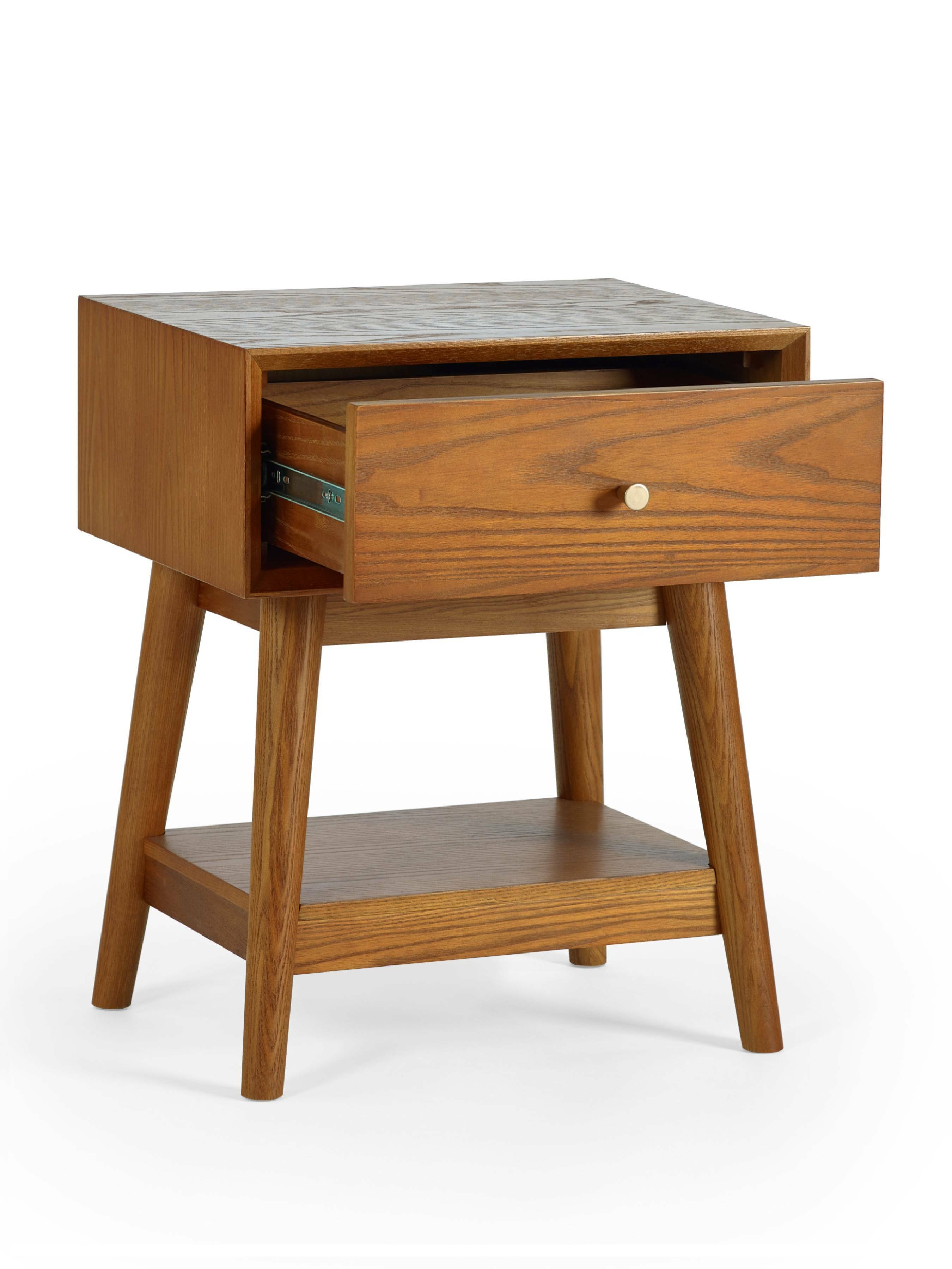 Lowry 1 Drawer Side Table – Julian Bowen, view 3