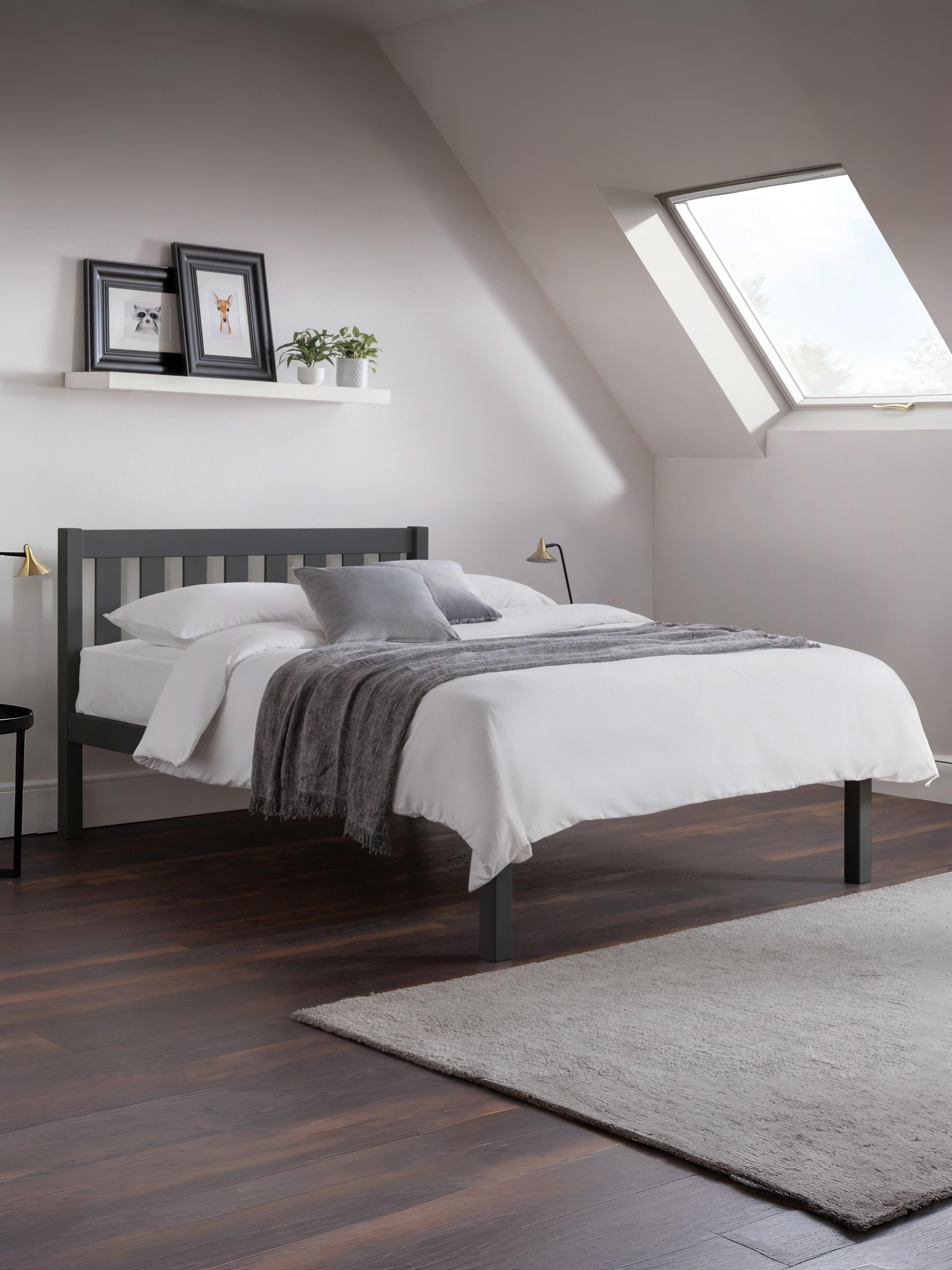 Luna Anthracite Black Bed