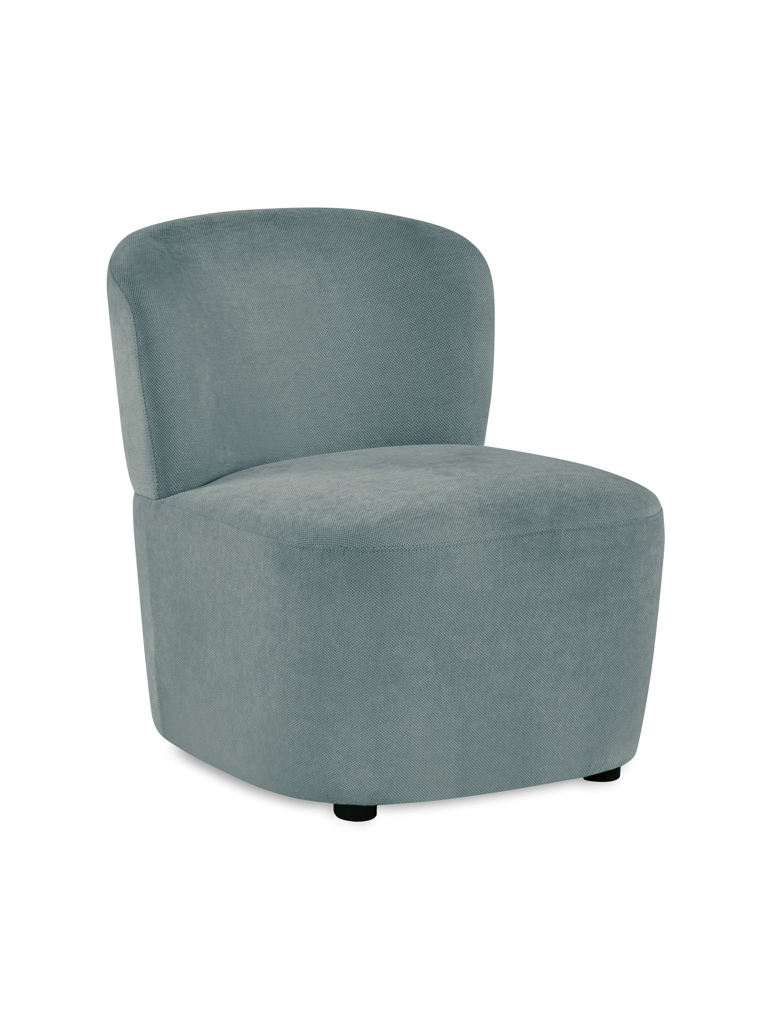Lunetta Blue Chenille Armless Accent Chair – Riviera Chenille