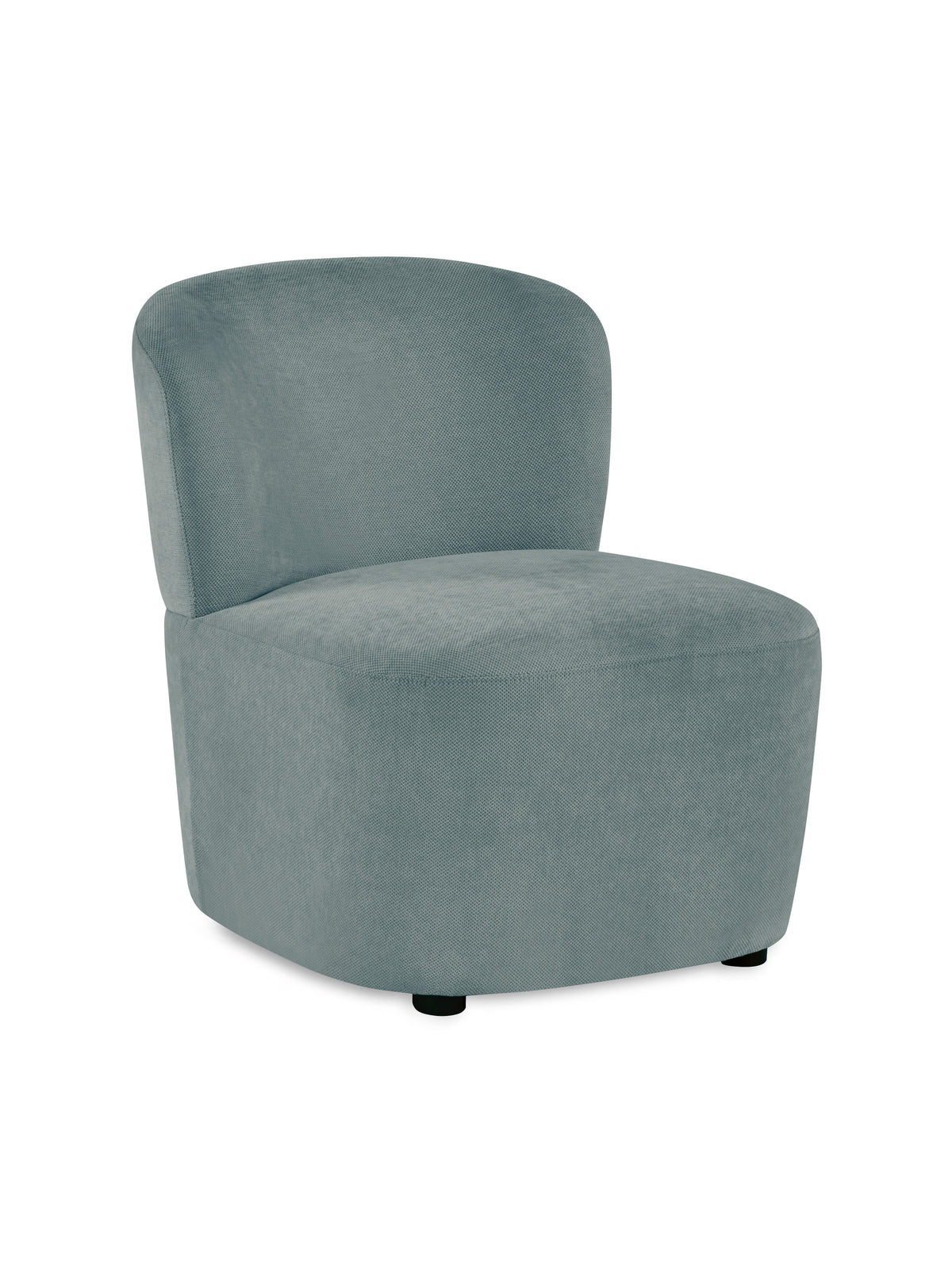Lunetta Blue Chenille Armless Accent Chair – Riviera Chenille