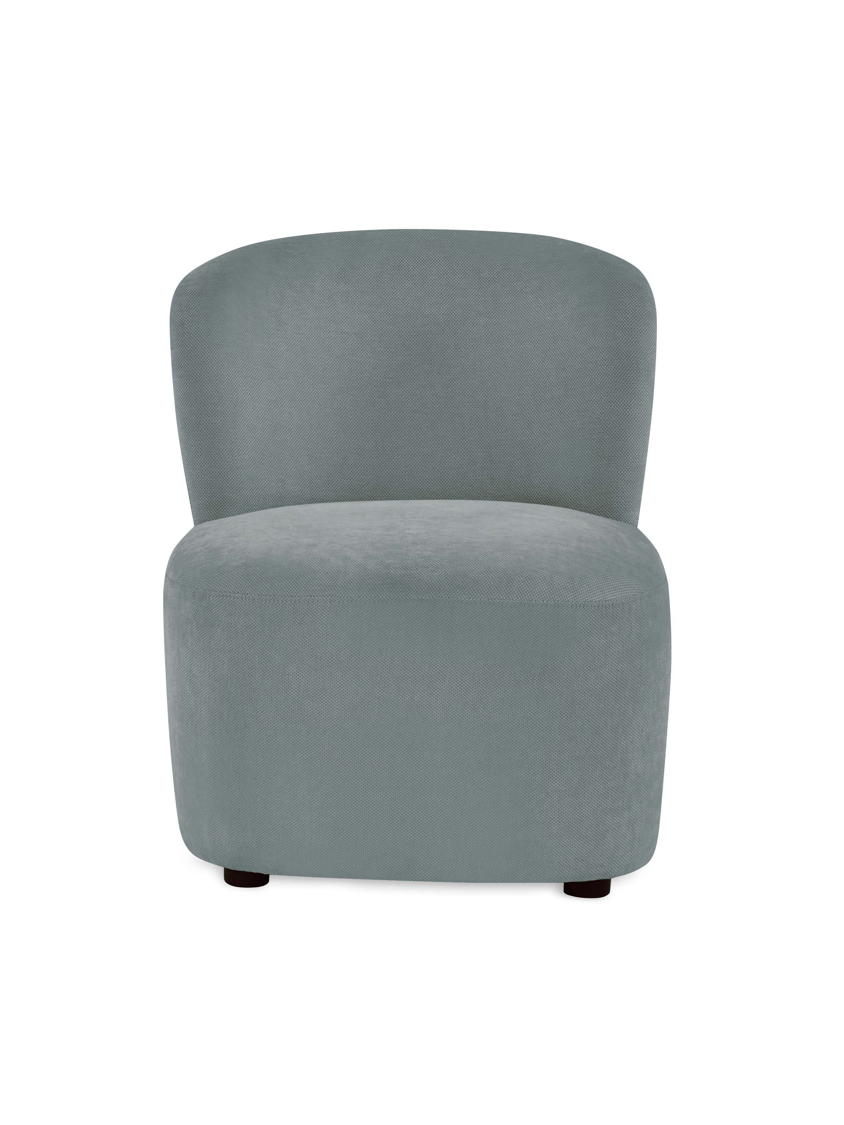 Lunetta Blue Chenille Armless Accent Chair – Riviera Chenille