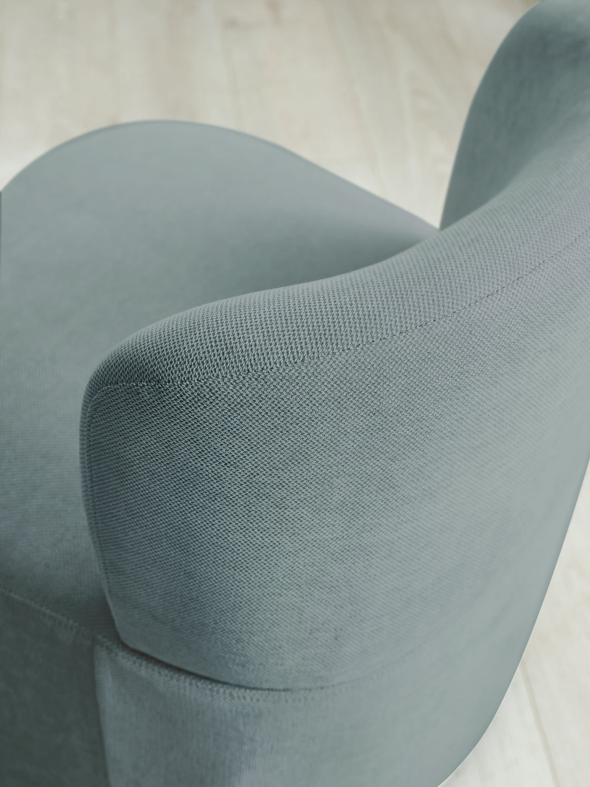 Lunetta Blue Chenille Armless Accent Chair – Riviera Chenille