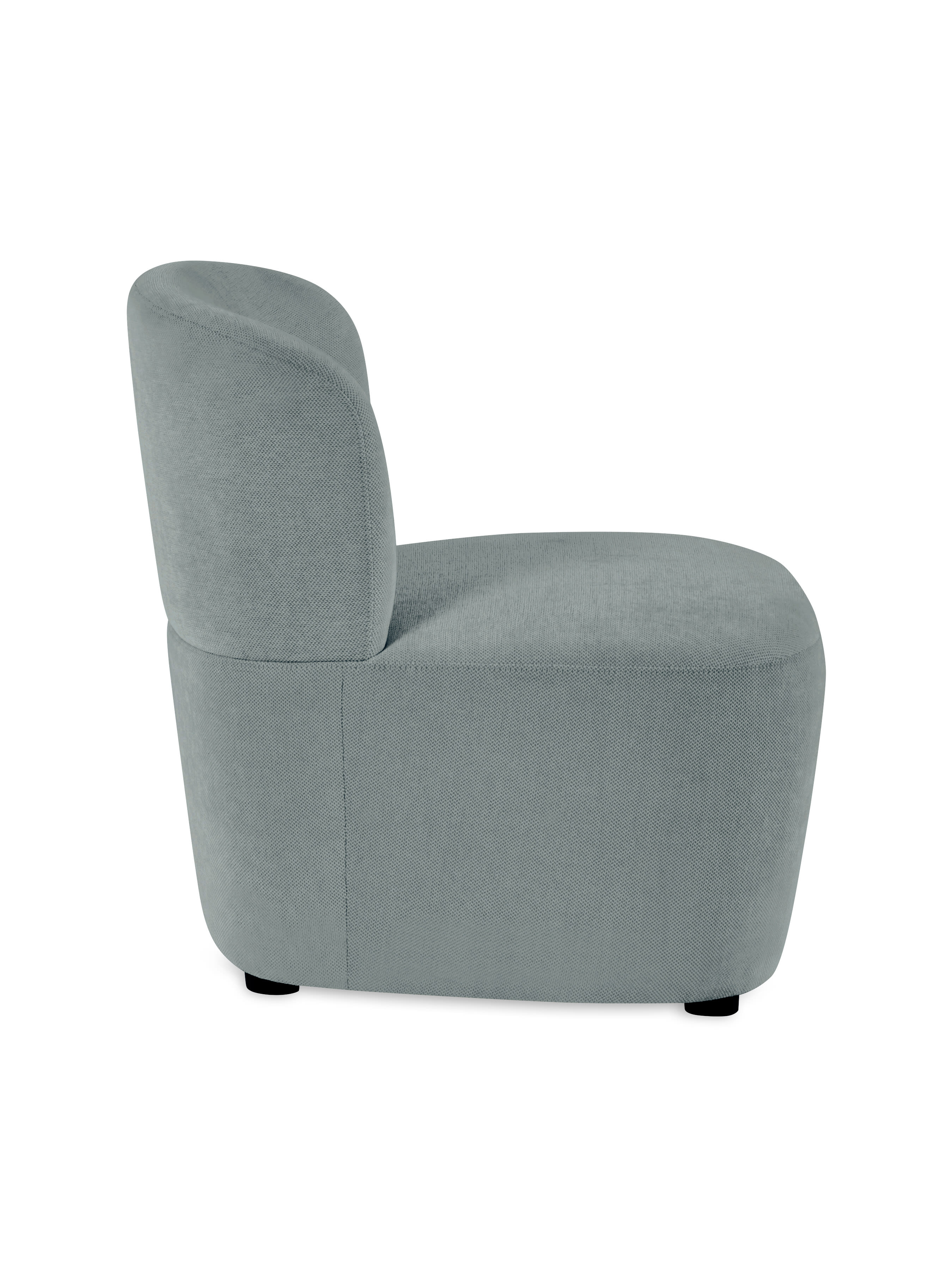 Lunetta Blue Chenille Armless Accent Chair – Riviera Chenille