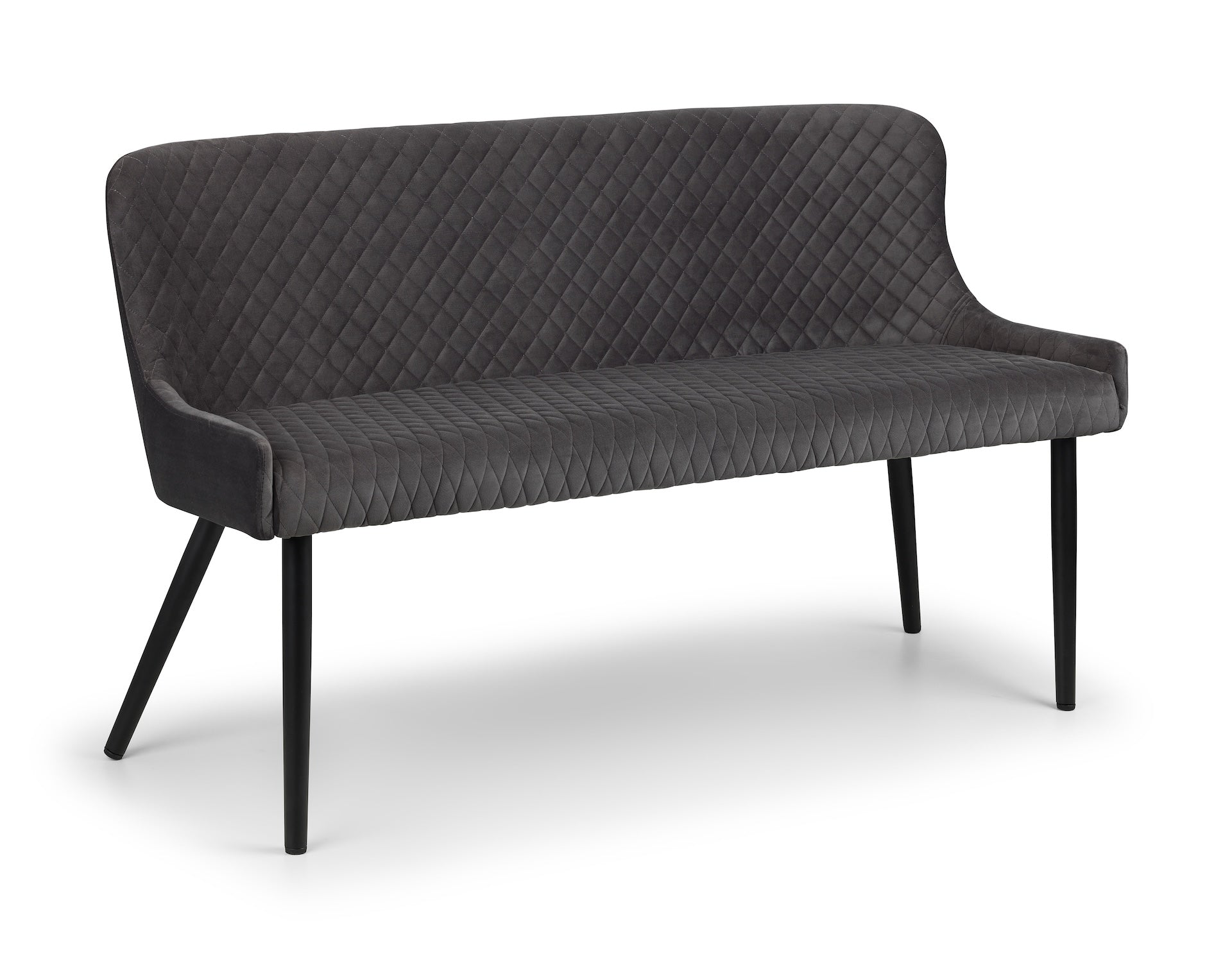 Luxe High Back Bench - Grey – Julian Bowen