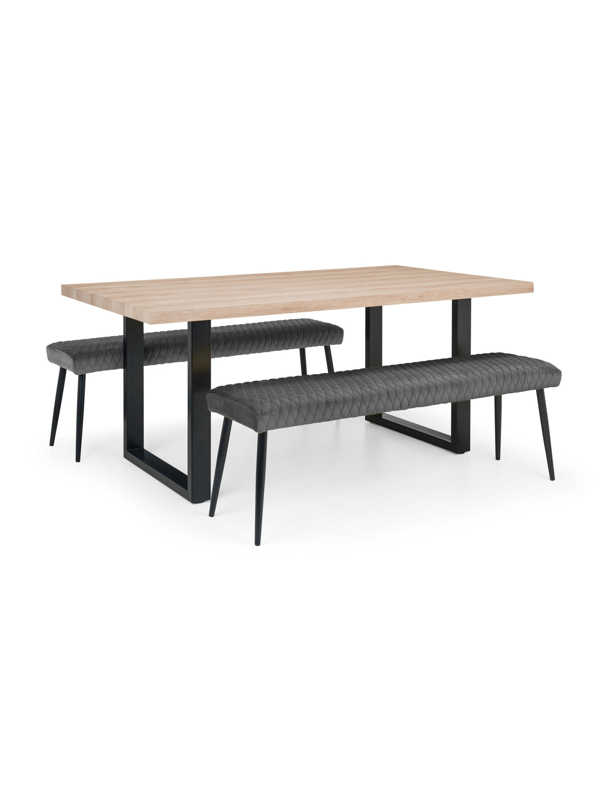 Luxe Low Bench - Grey