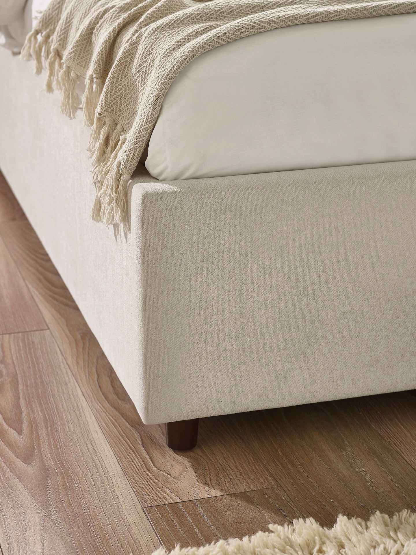 Maddock Ottoman Storage Bed - Beige – Julian Bowen, view 6