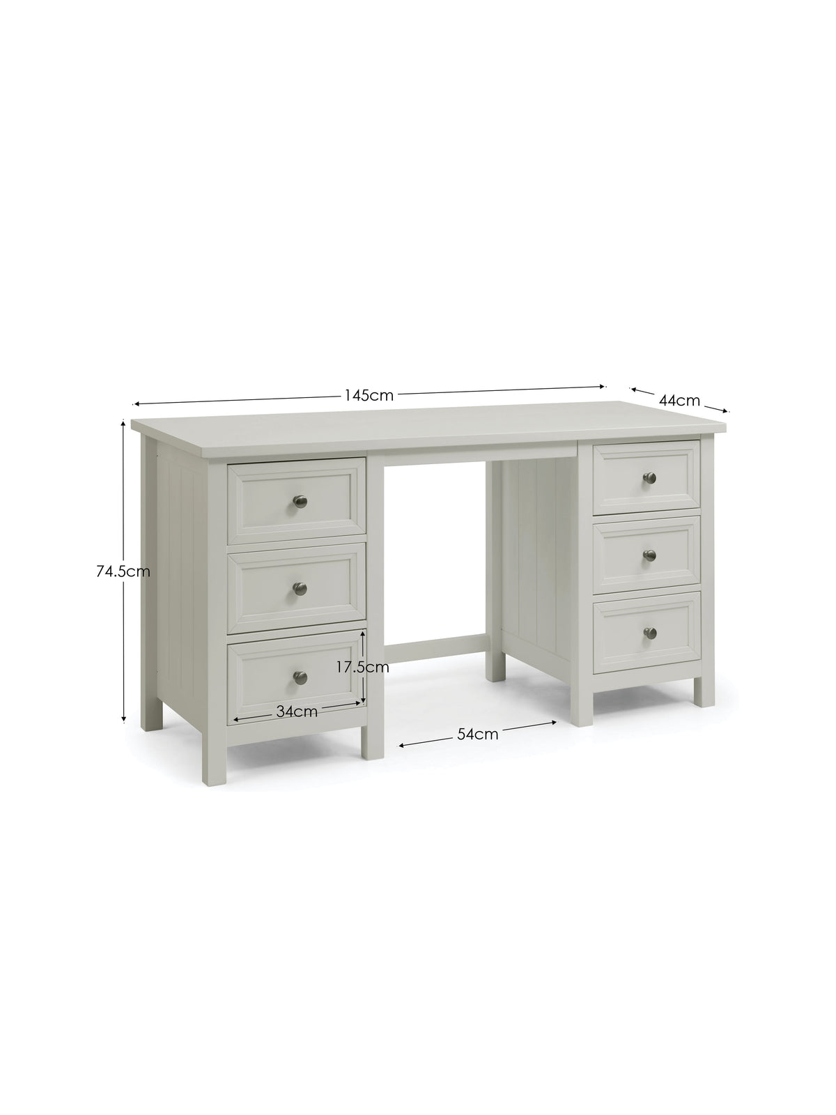 Maine Dressing Table- Dove Grey