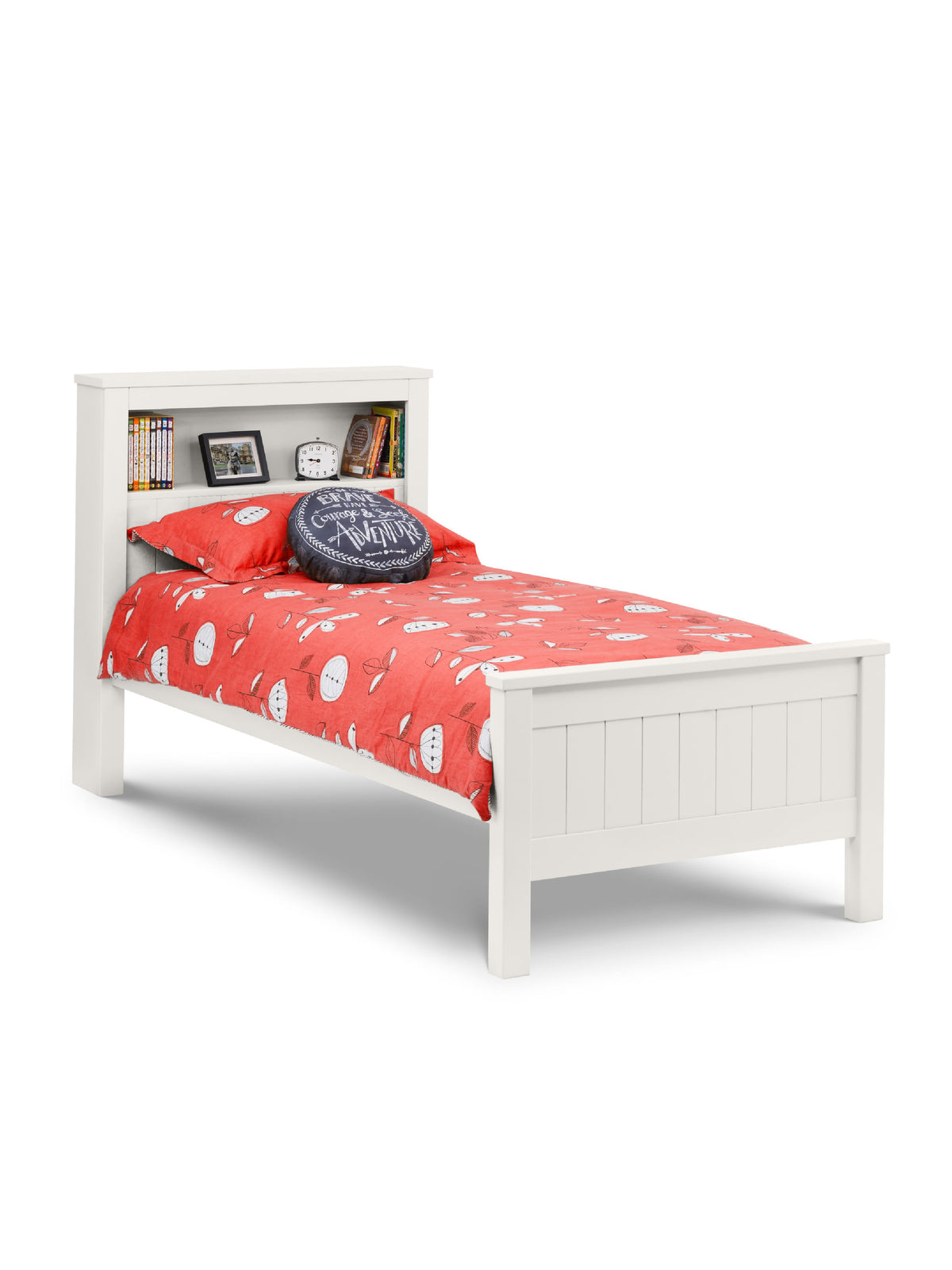 Maine Bookcase Bed Surf White
