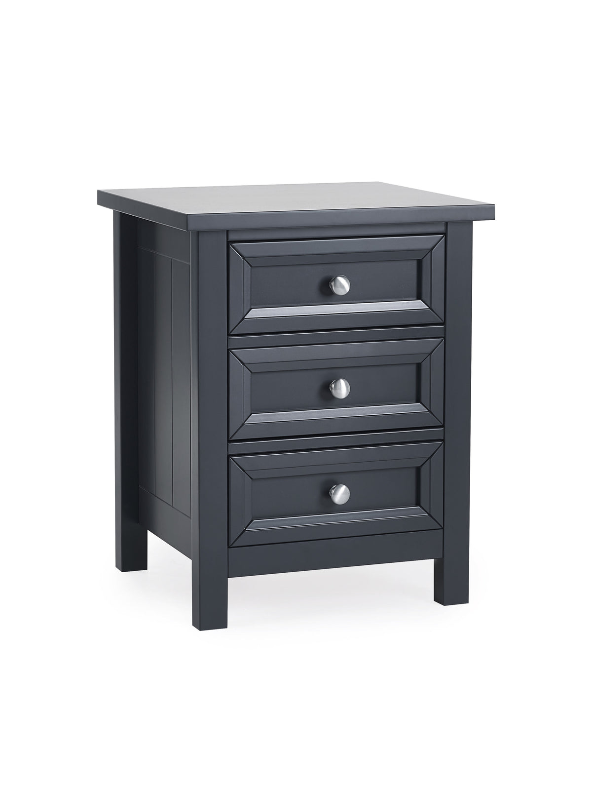 Maine 3 Drawer Bedside - Anthracite