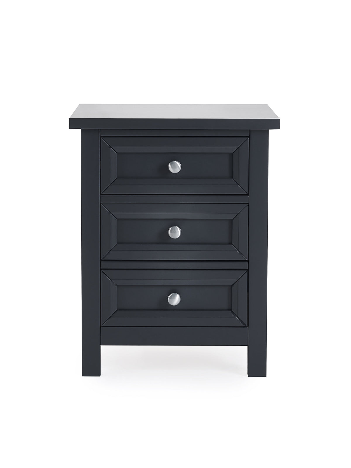 Maine 3 Drawer Bedside - Anthracite