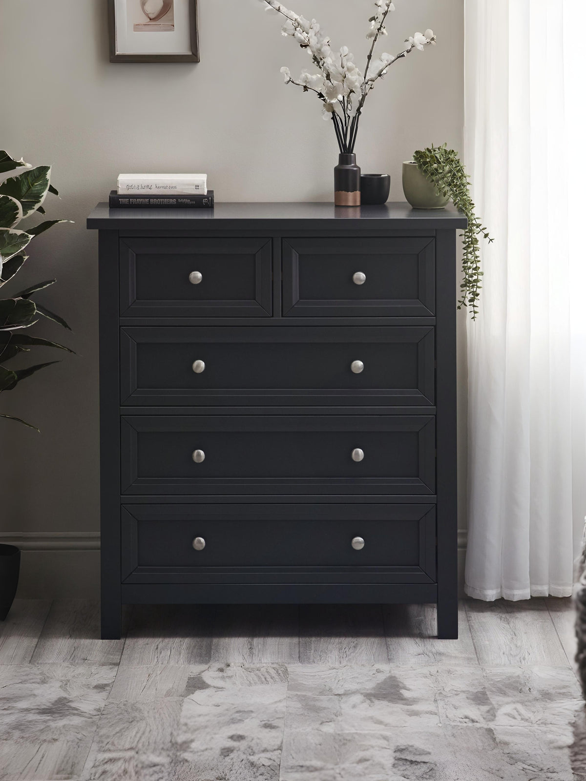 Maine 3+2 Drawer Chest - Anthracite