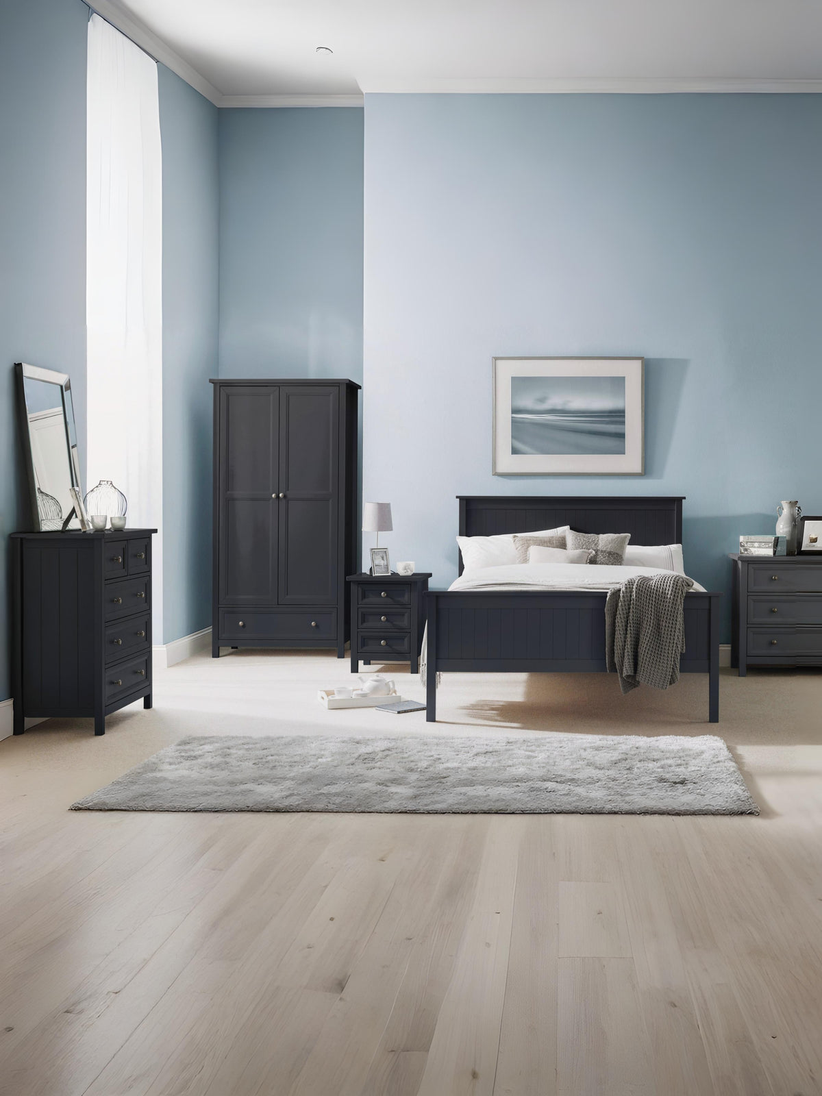 Maine Ottoman Bed - Anthracite