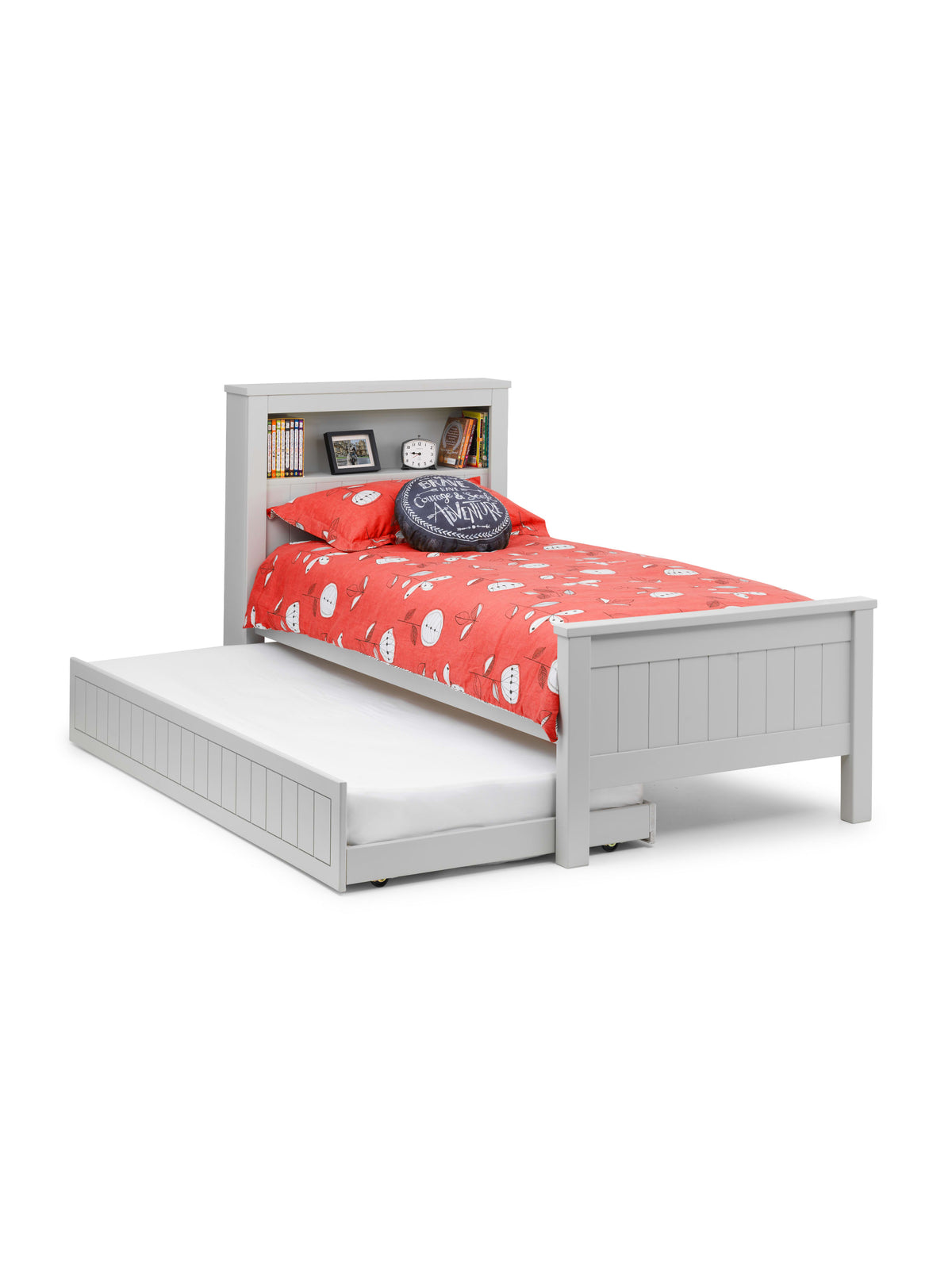Maine Bookcase Bed Dove Grey