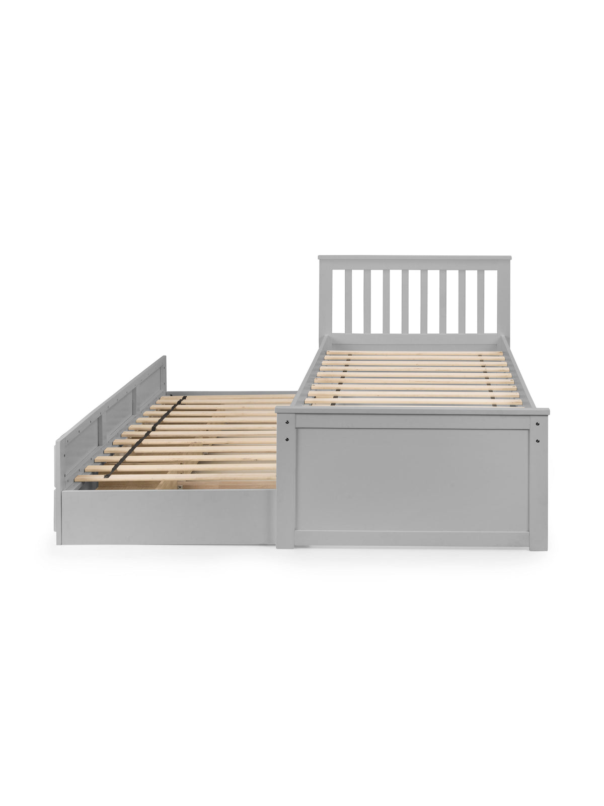 Maisie Bed With Underbed And Drawers - Light Grey