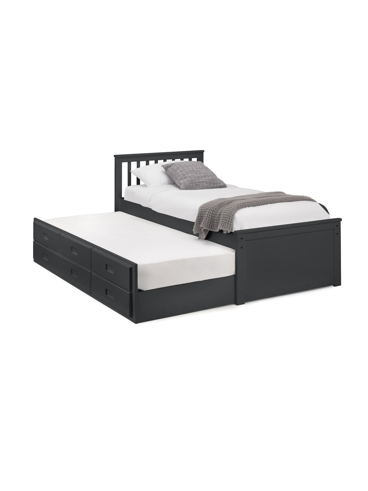 Maisie Bed With Underbed And Drawers - Anthracite