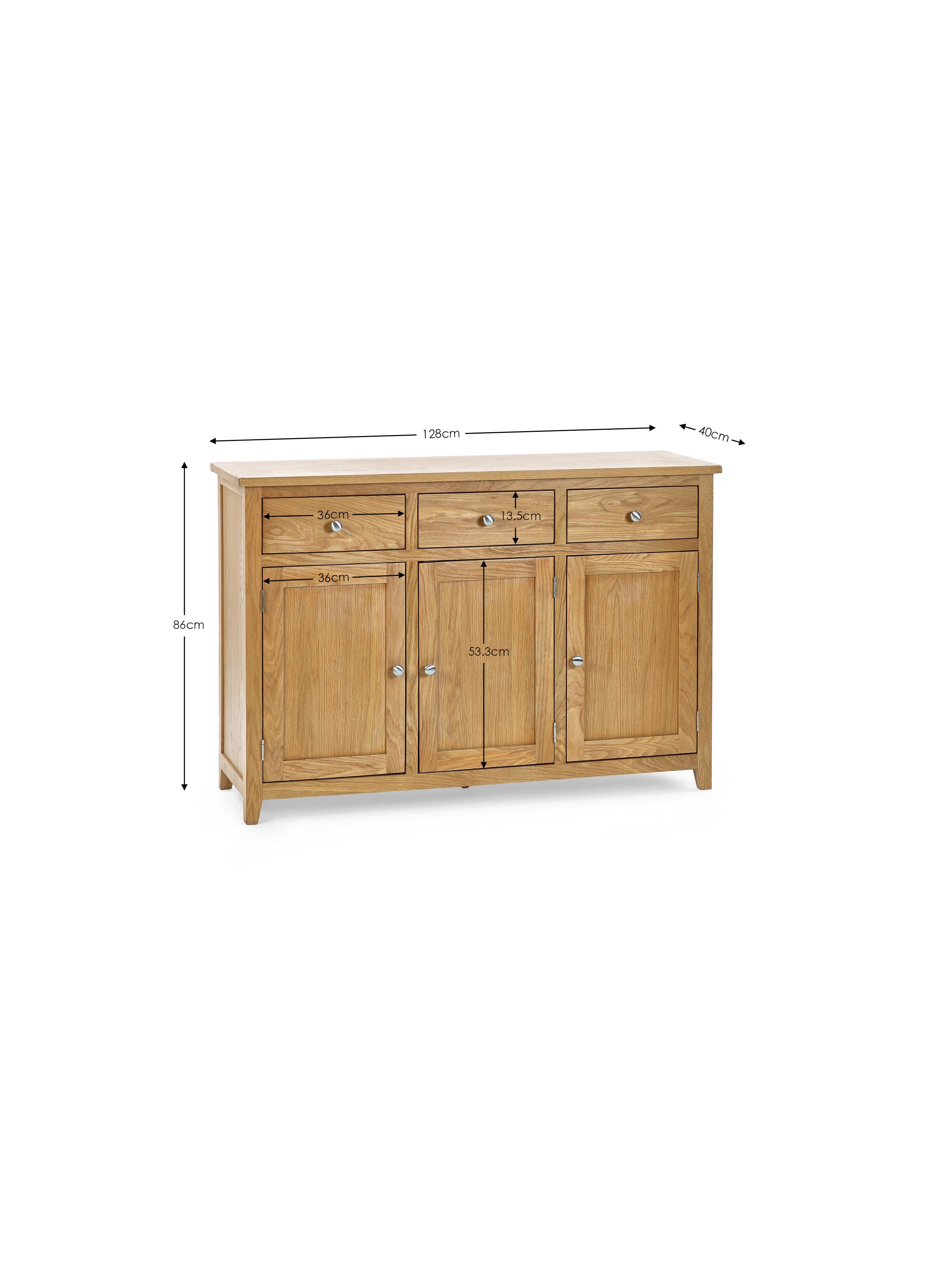 Mallory Large Sideboard – Oak