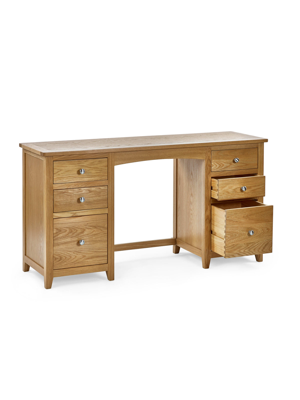 Mallory Twin Pedestal Dressing Table + Stool Set