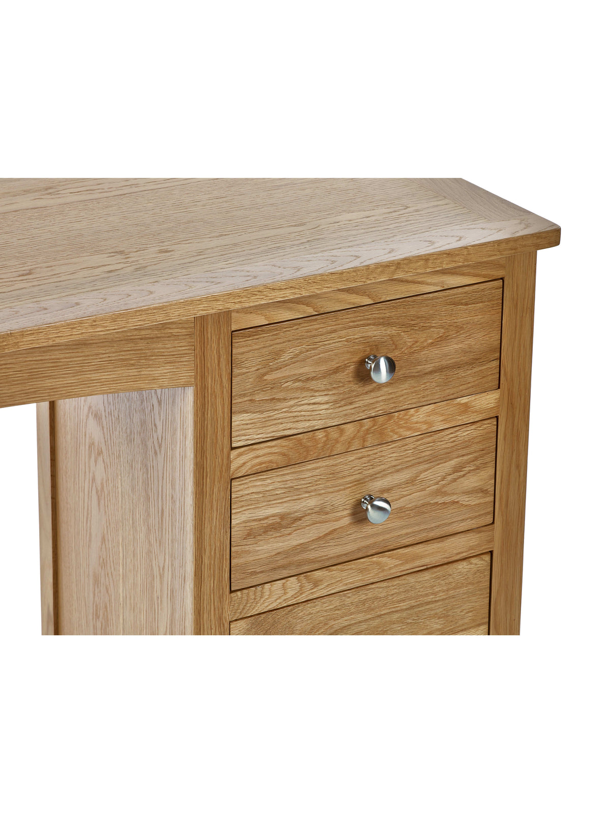 Mallory Single Pedestal Dressing Table + Stool Set