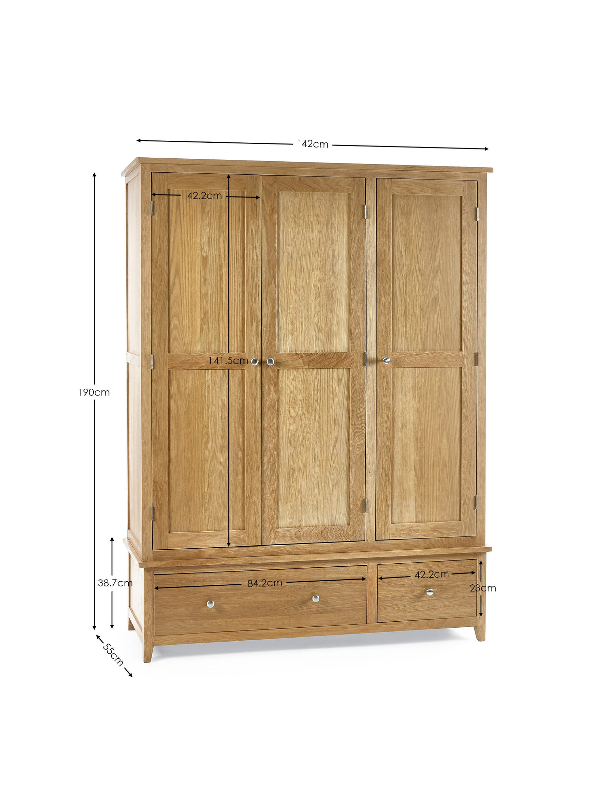 Mallory 3 Door Wardrobe